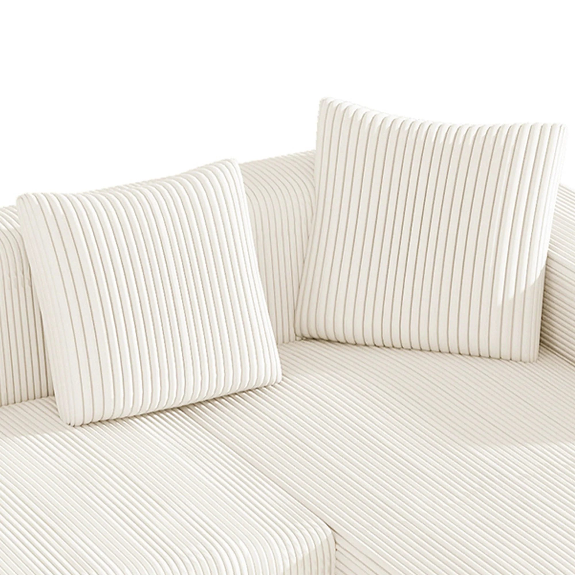 Modular Sofa Cloud Combination L-Shaped Chaise Deep Seats - Upholstered - Image 10