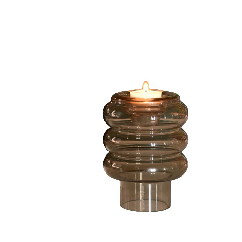 Multiple Candle Holder Vase brown