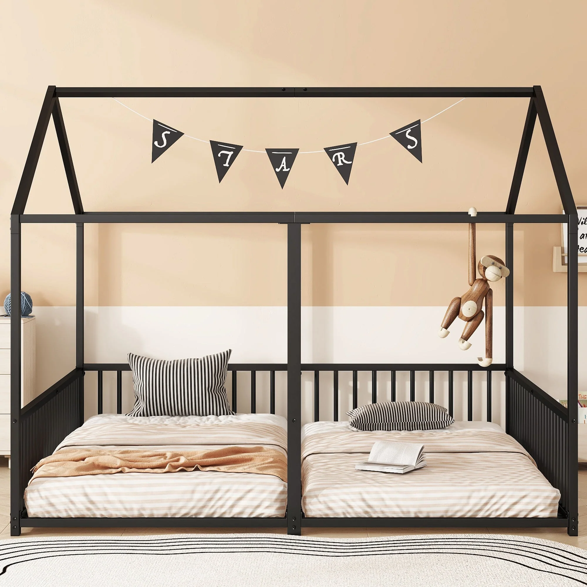 N636P196248B Bed Parts, Not Sold Separately, Black Metal