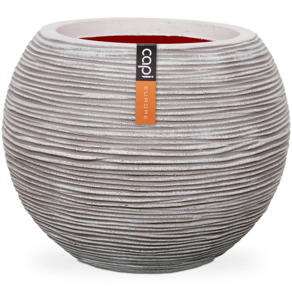 Nature Rib Ball Planter NL  (Ivory) - 62cm Dia