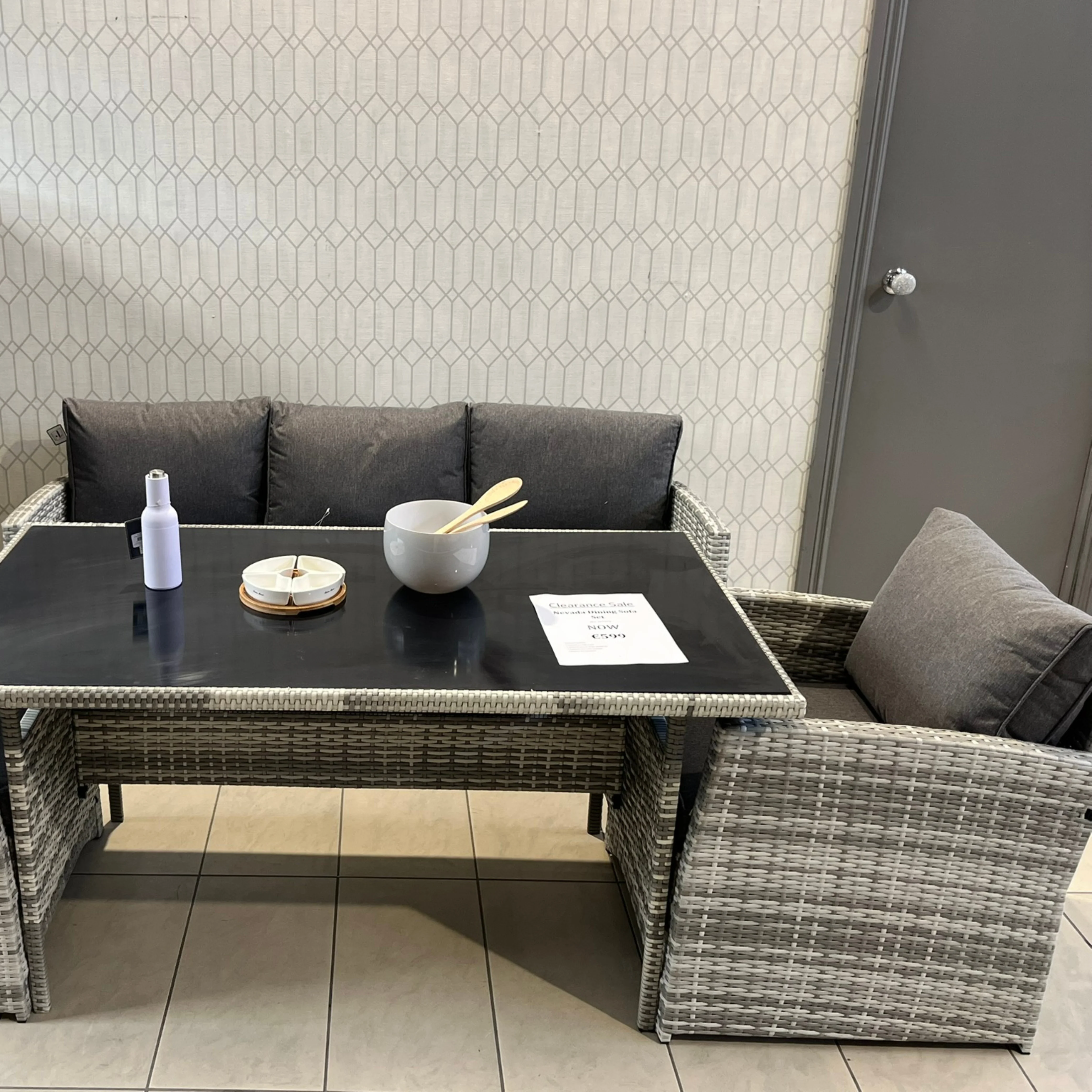 Nevada Dining Sofa Set - Clearance - Image 5
