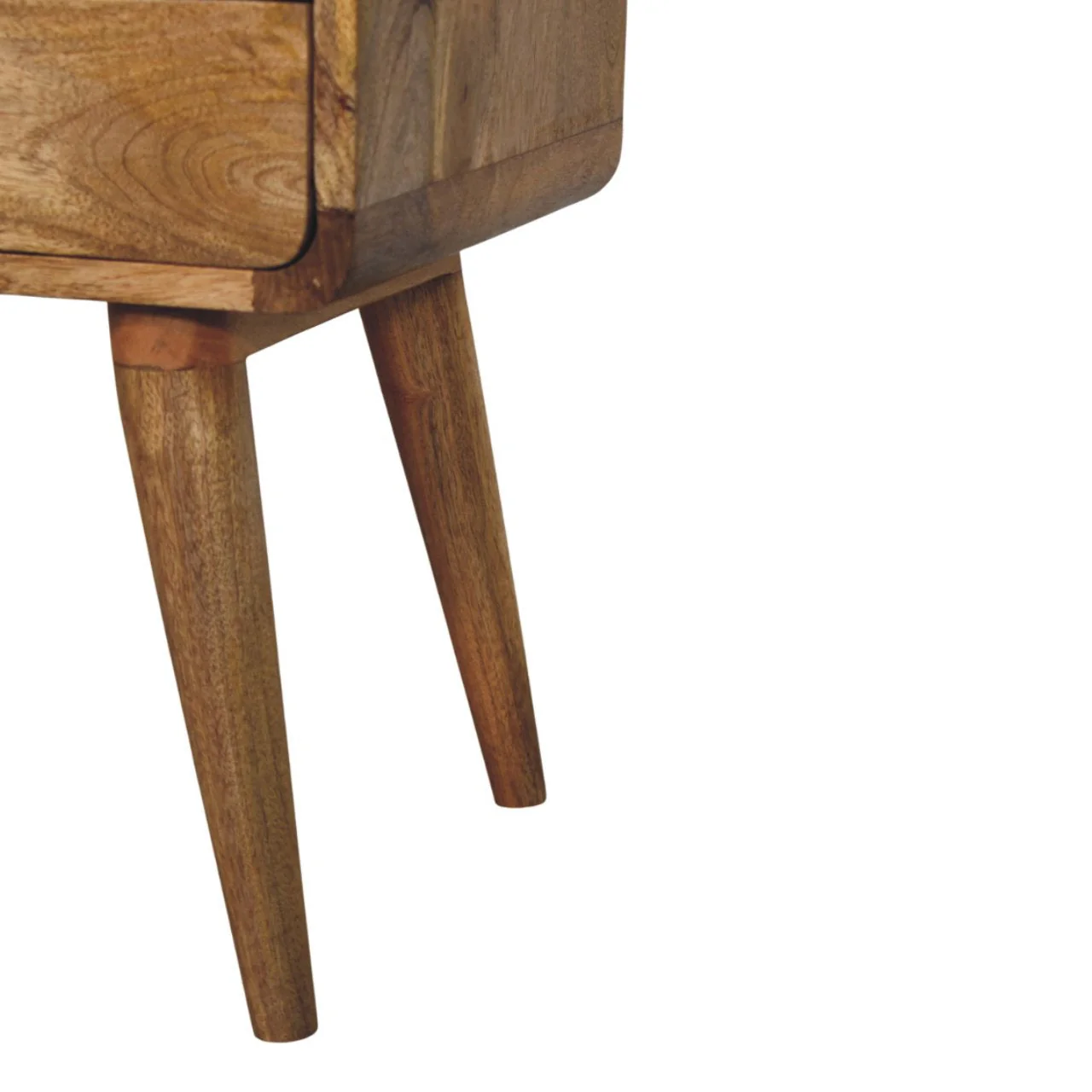 Newton Nightstand, Solid Wood, Oak-ish Finish - Image 6