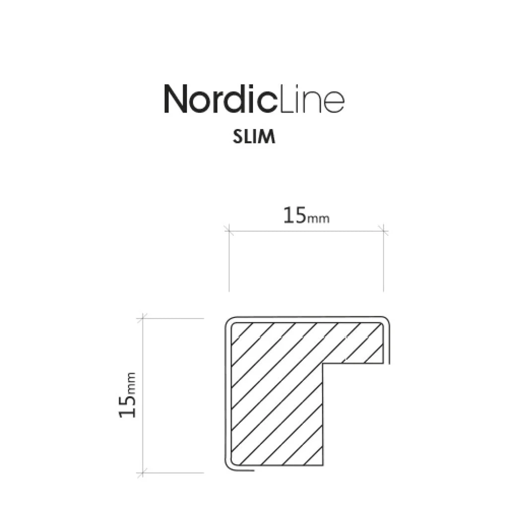 Nordic Line Slim Black, 50cmx70cm wall frame - Image 2
