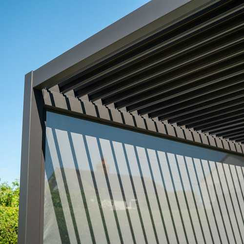 Nova - Titan Pergola Pull Down Screen - 4m - Grey - Image 5