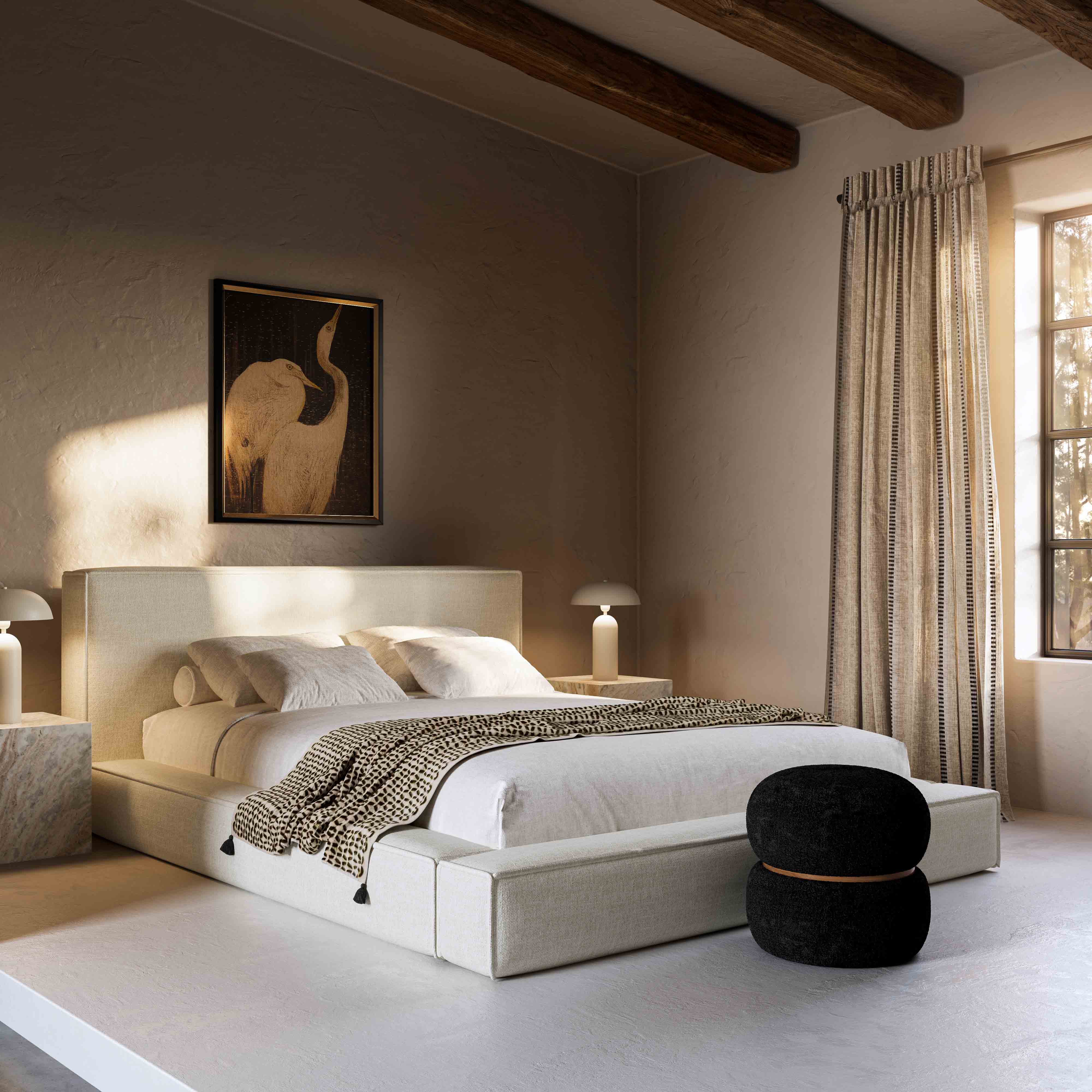 Olafur King Bed Linen Cream
