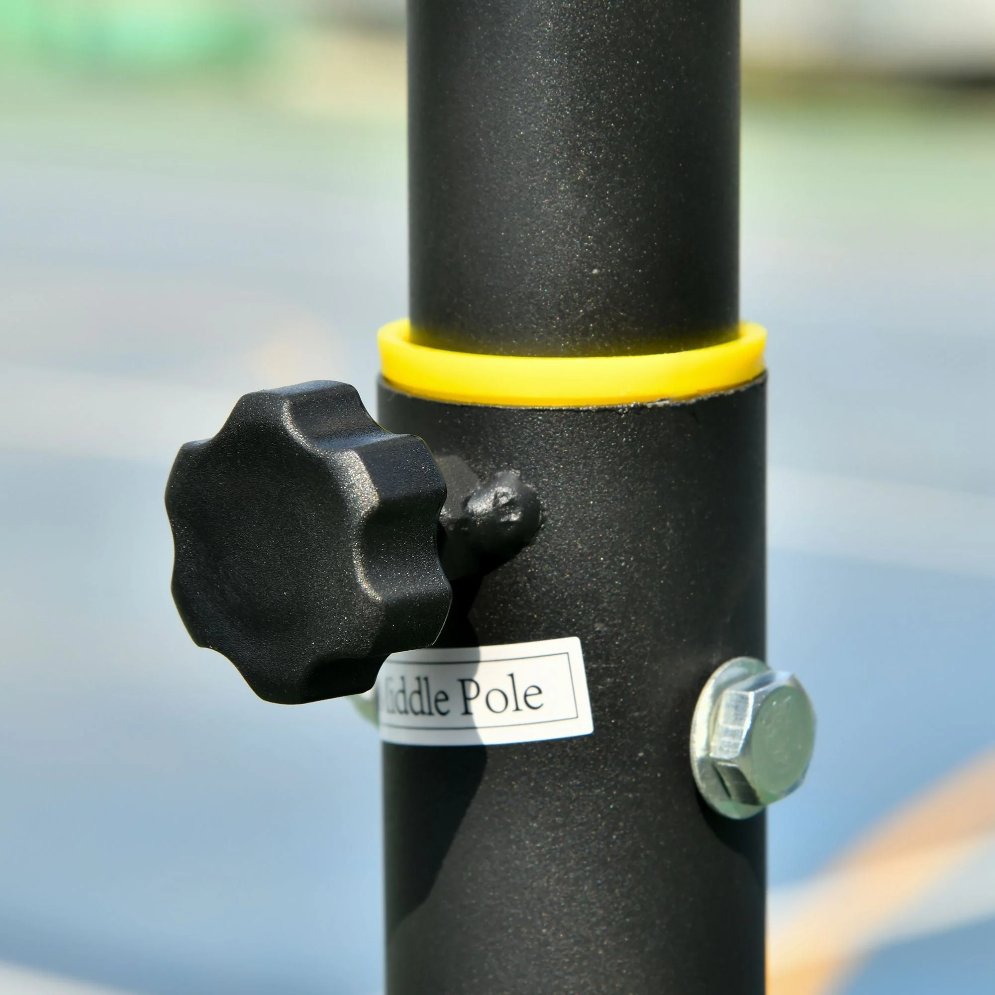 Outdoor Basketball Hoop, Height-Adjustable Stand with Wheels, Black - Image 8