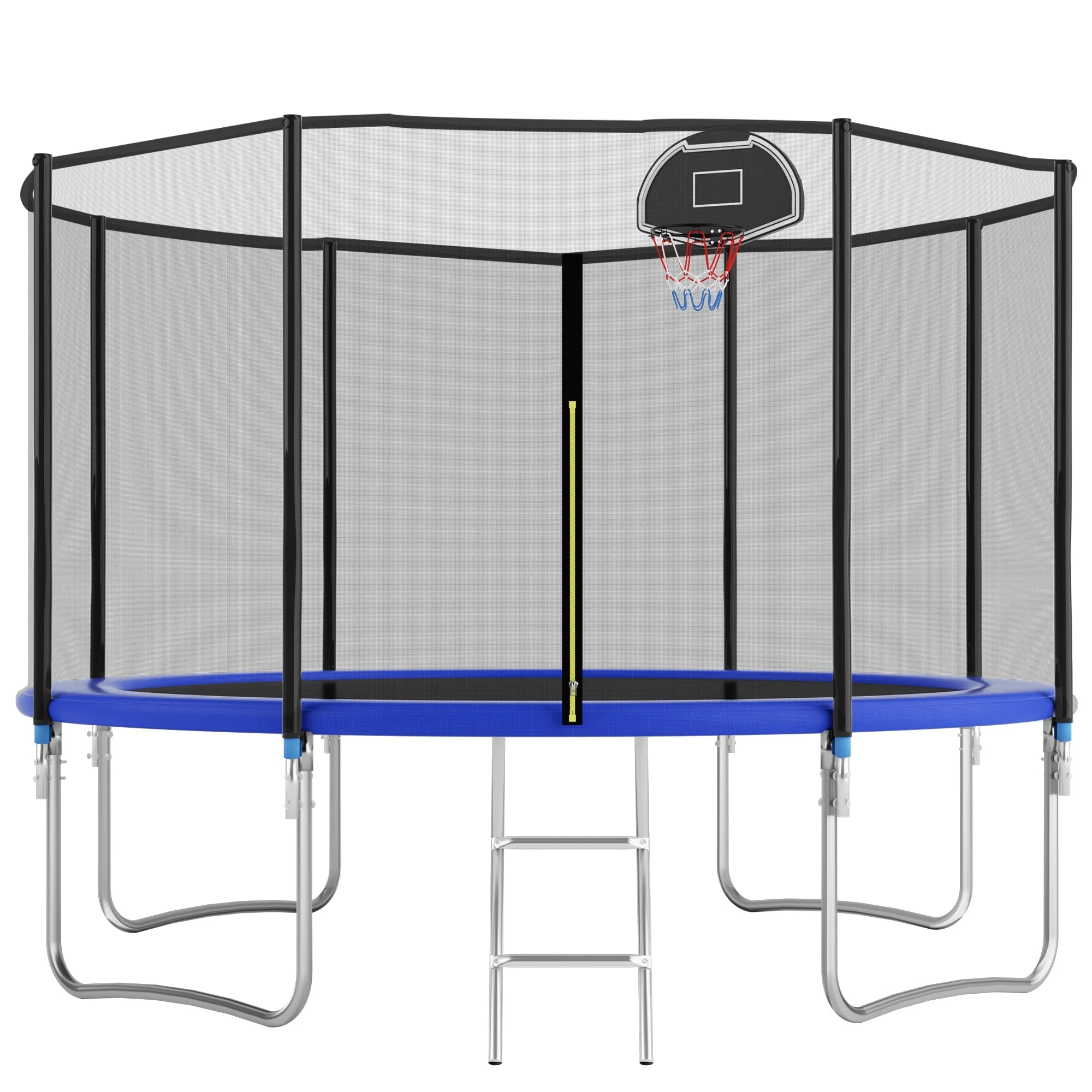 Outdoor Trampoline 305 cm with Reinforced Leg Crossbars and One-Piece Construction, Durable Steel - Image 3