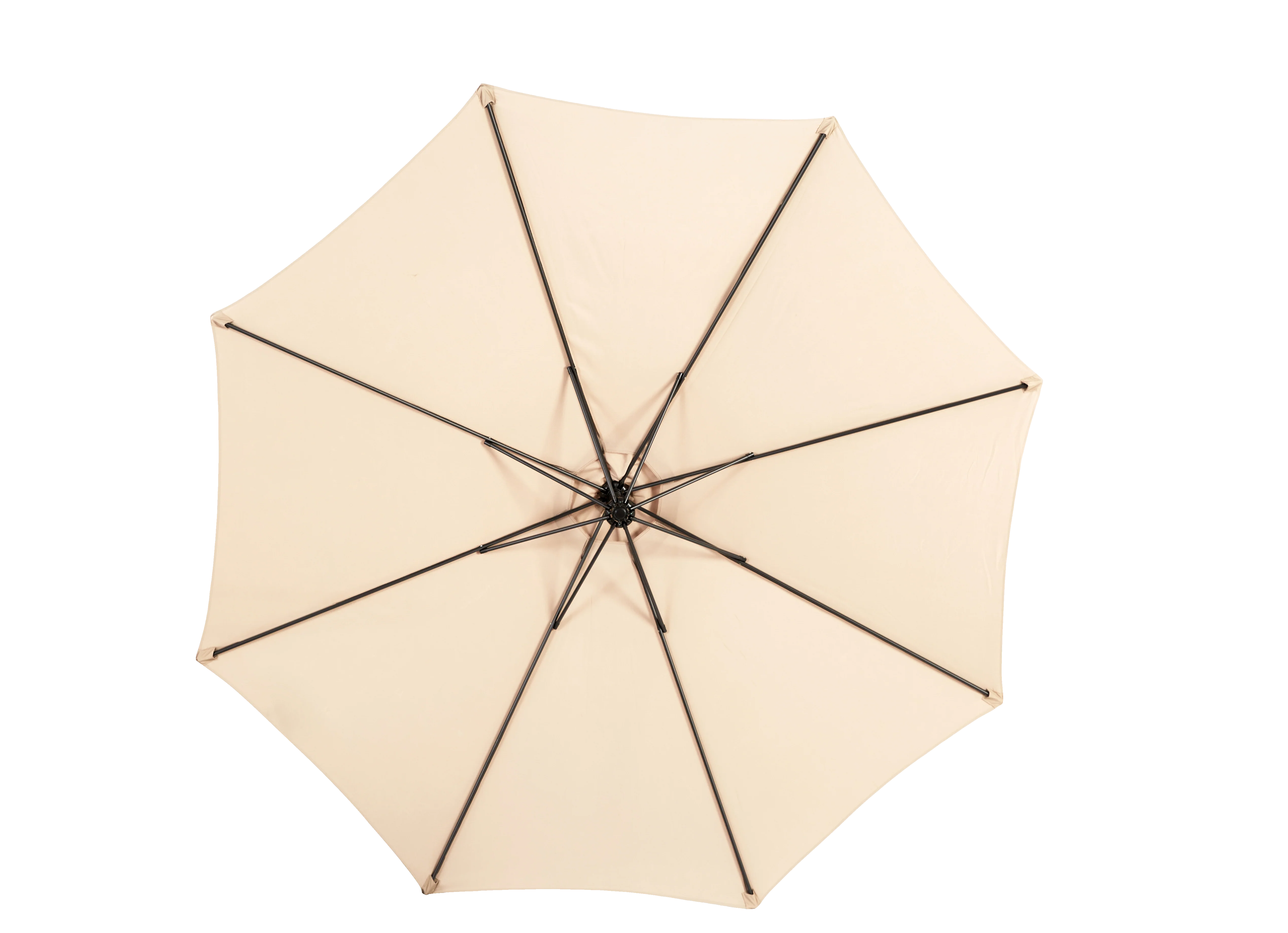 Outdoor Umbrella 14.8 Ft Double Sided Rectangular Large with Crank, Khaki - Image 4