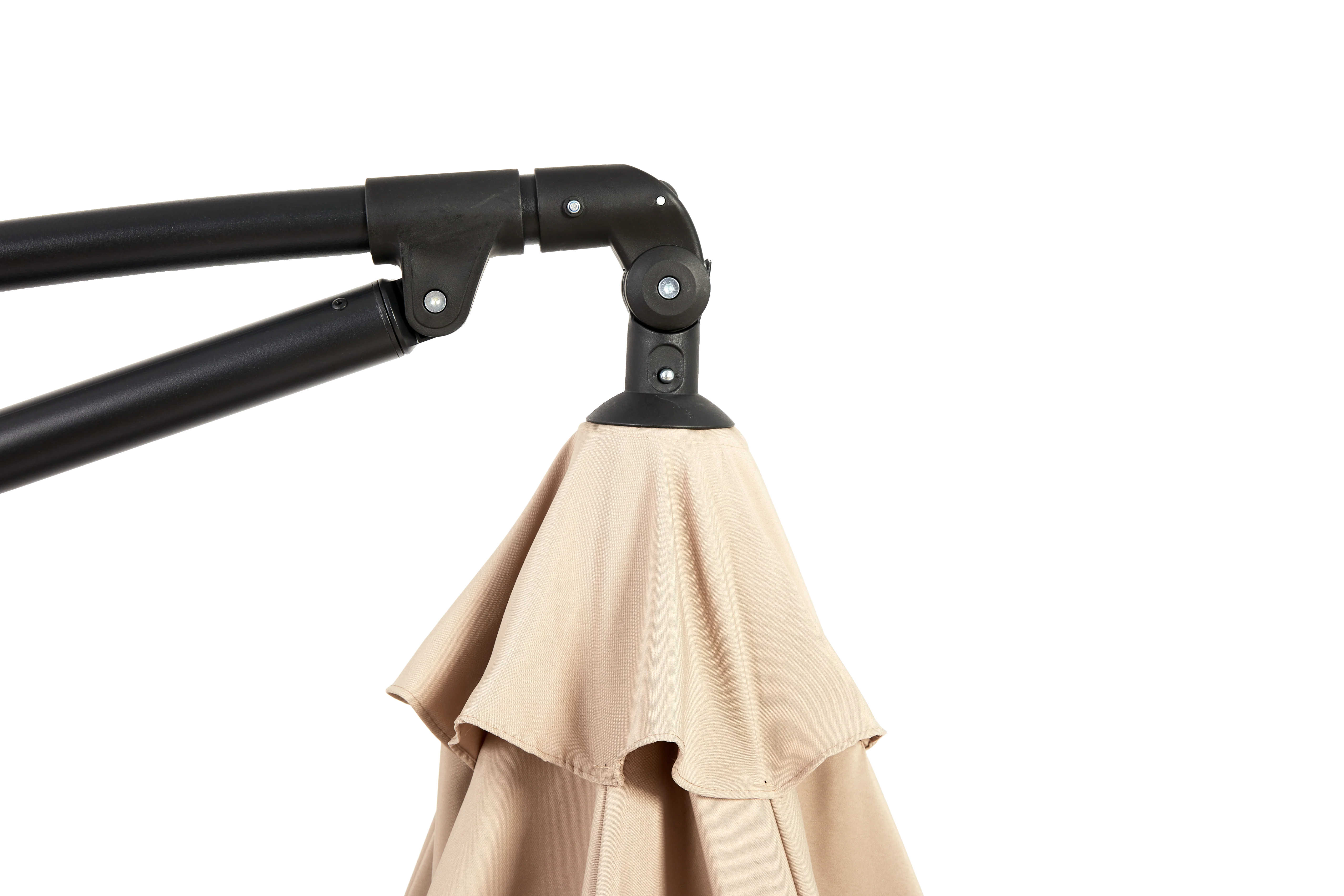 Outdoor Umbrella 14.8 Ft Double Sided Rectangular Large with Crank, Khaki - Image 8