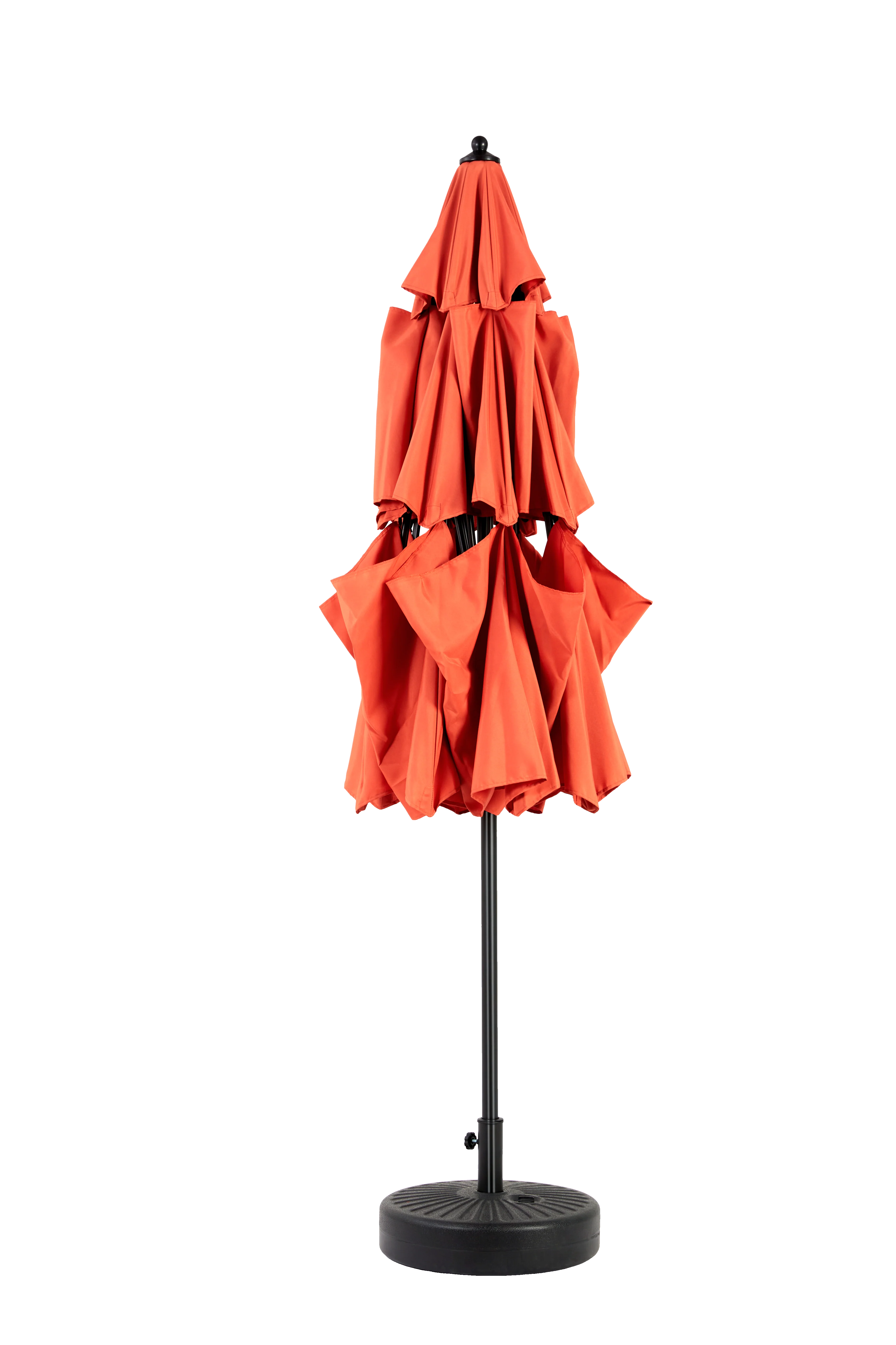 Outdoor Umbrella, 14.8 Ft Double Sided Rectangular Large with Crank, Orange - Image 8