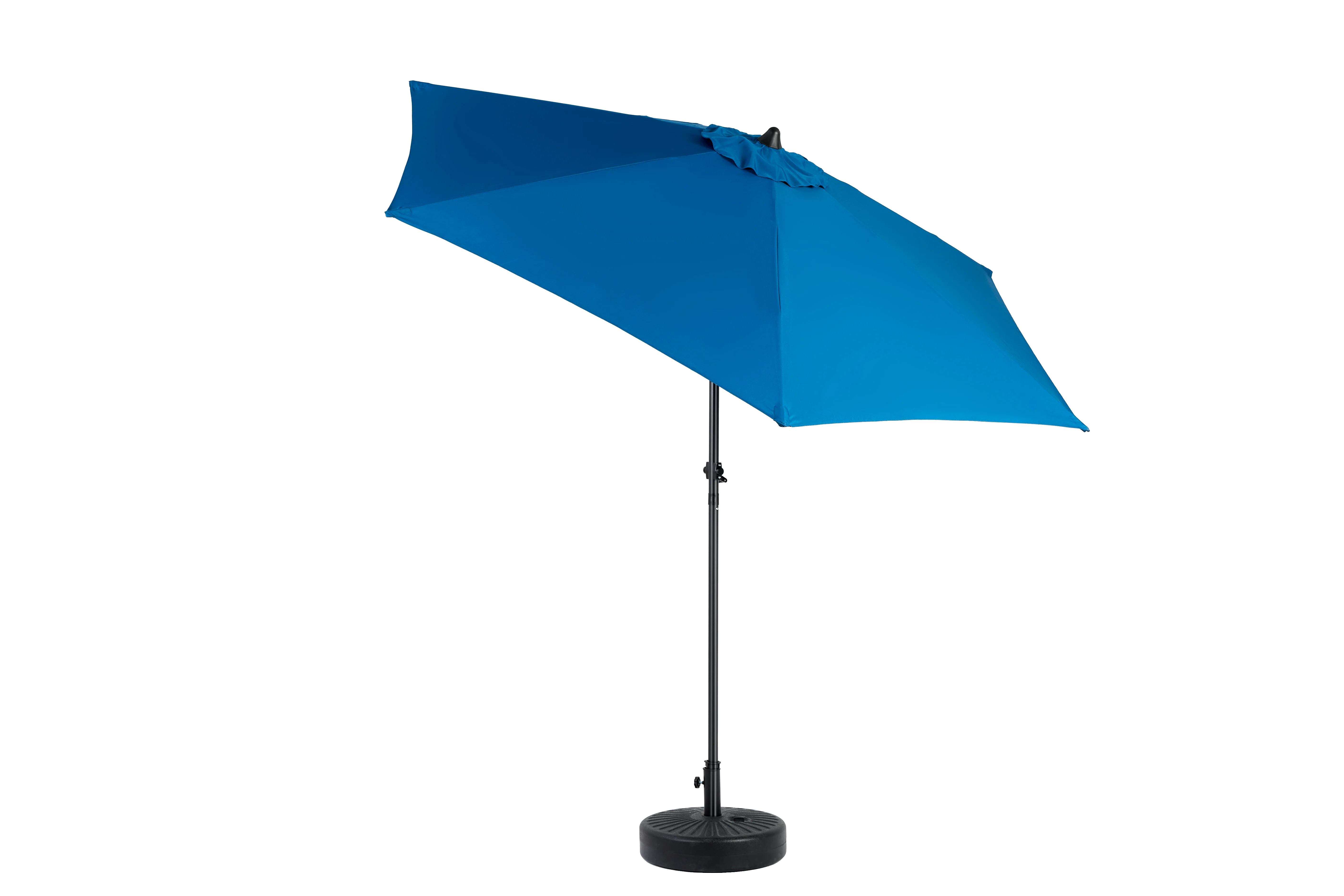 Outdoor Umbrella 9 Ft Double Sided Rectangular with Crank, Blue - Image 4