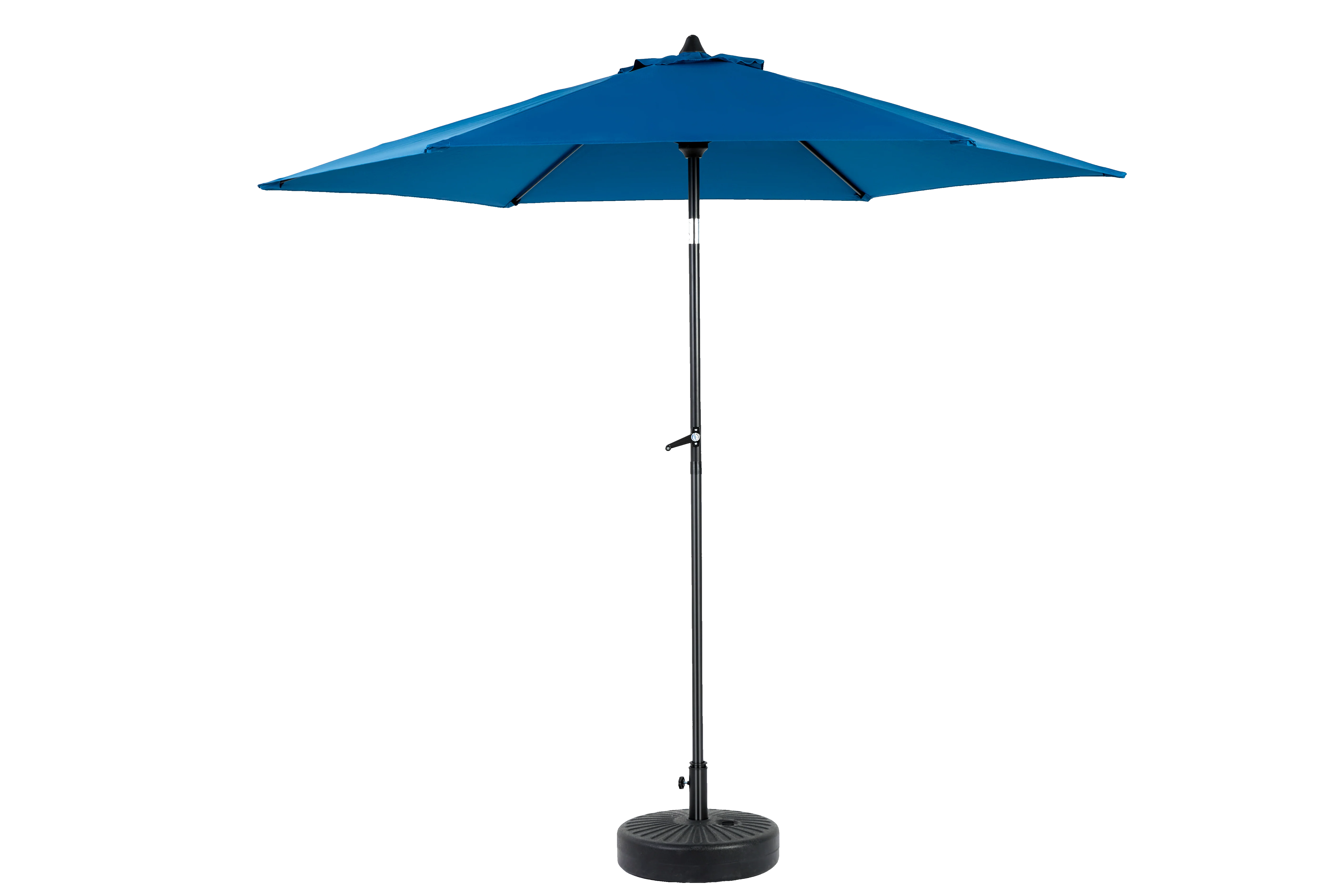 Outdoor Umbrella 9 Ft Double Sided Rectangular with Crank, Blue - Image 7