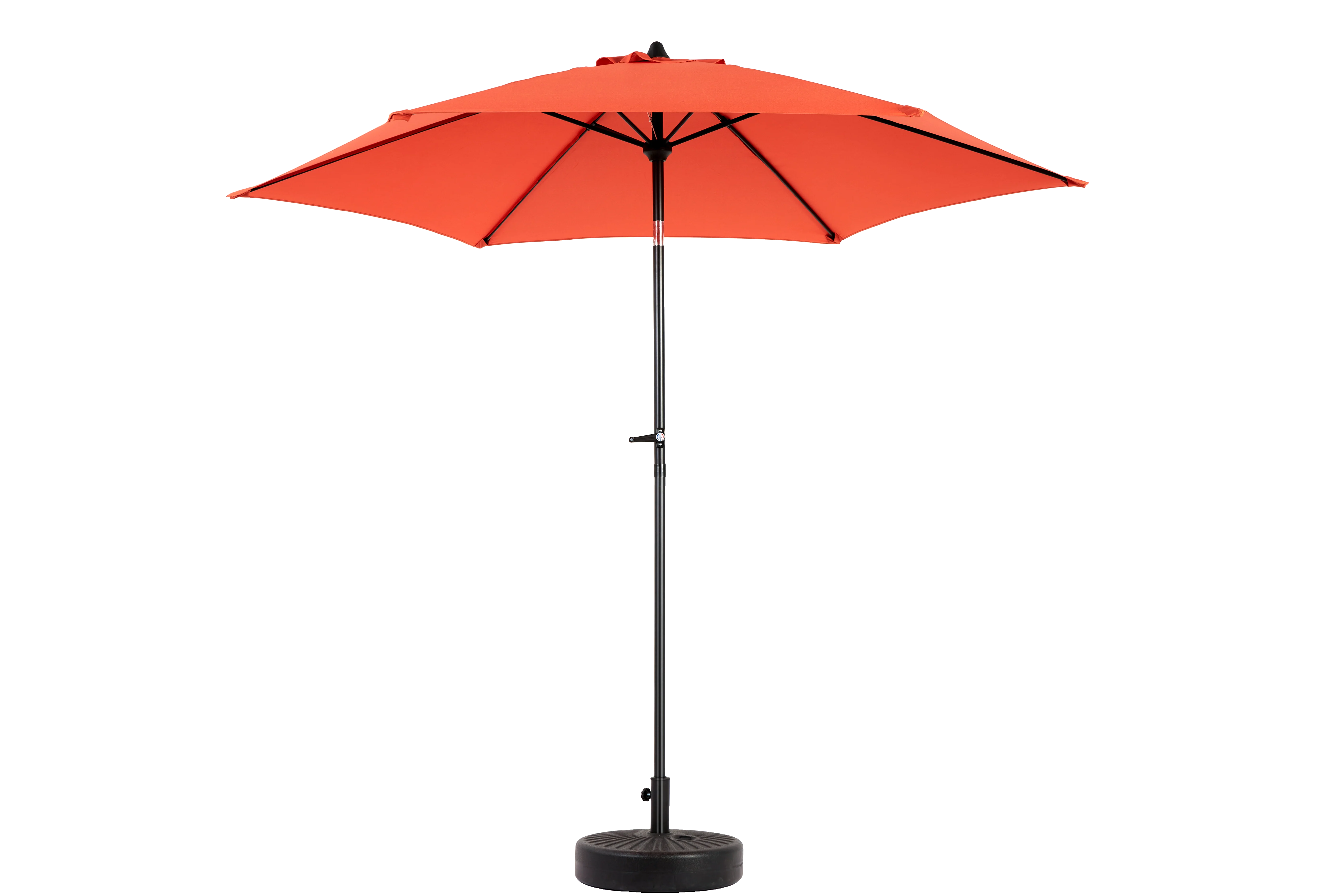 Outdoor Umbrella 9 Ft Double Sided Rectangular with Crank, Orange - Image 6