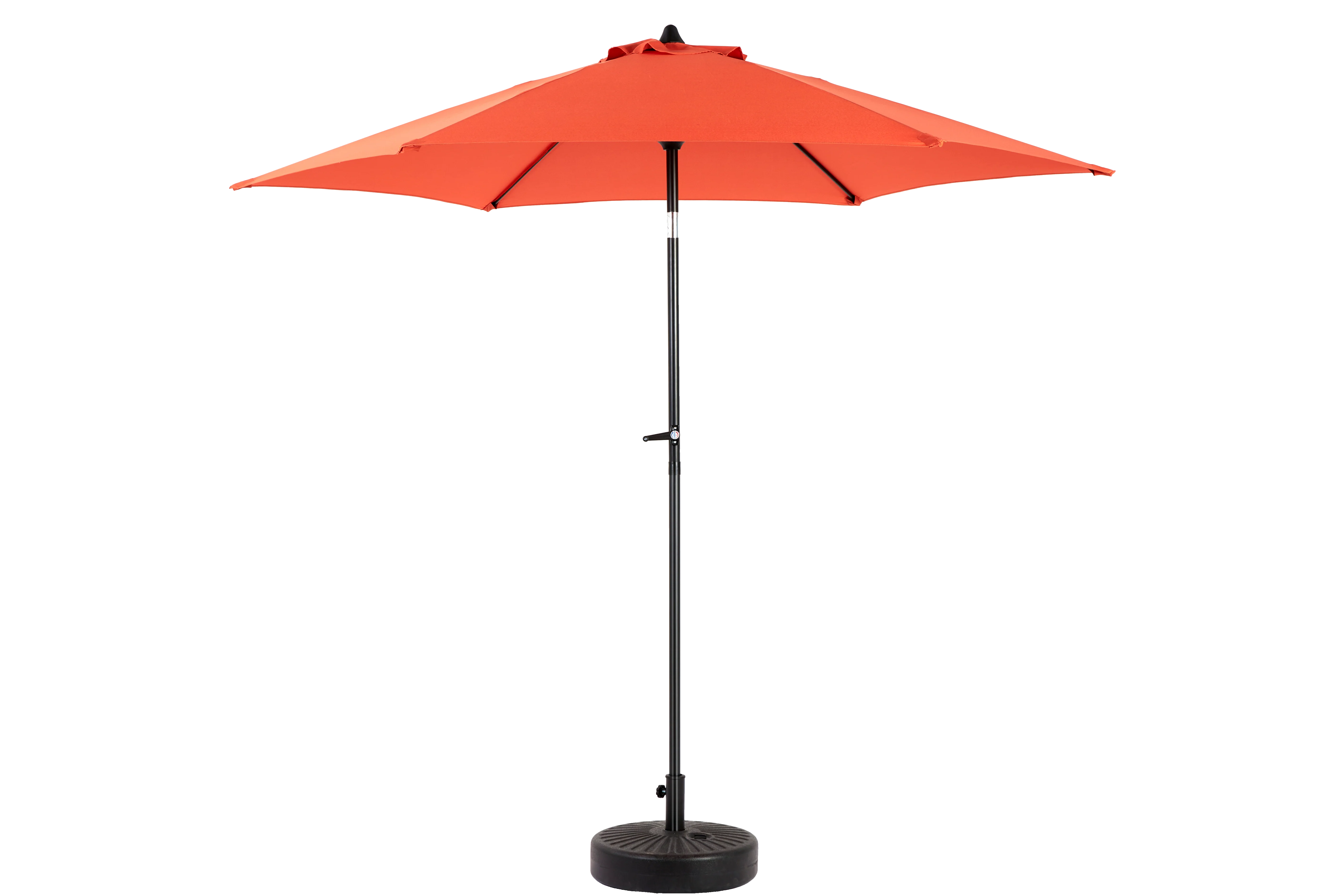 Outdoor Umbrella 9 Ft Double Sided Rectangular with Crank, Orange - Image 9
