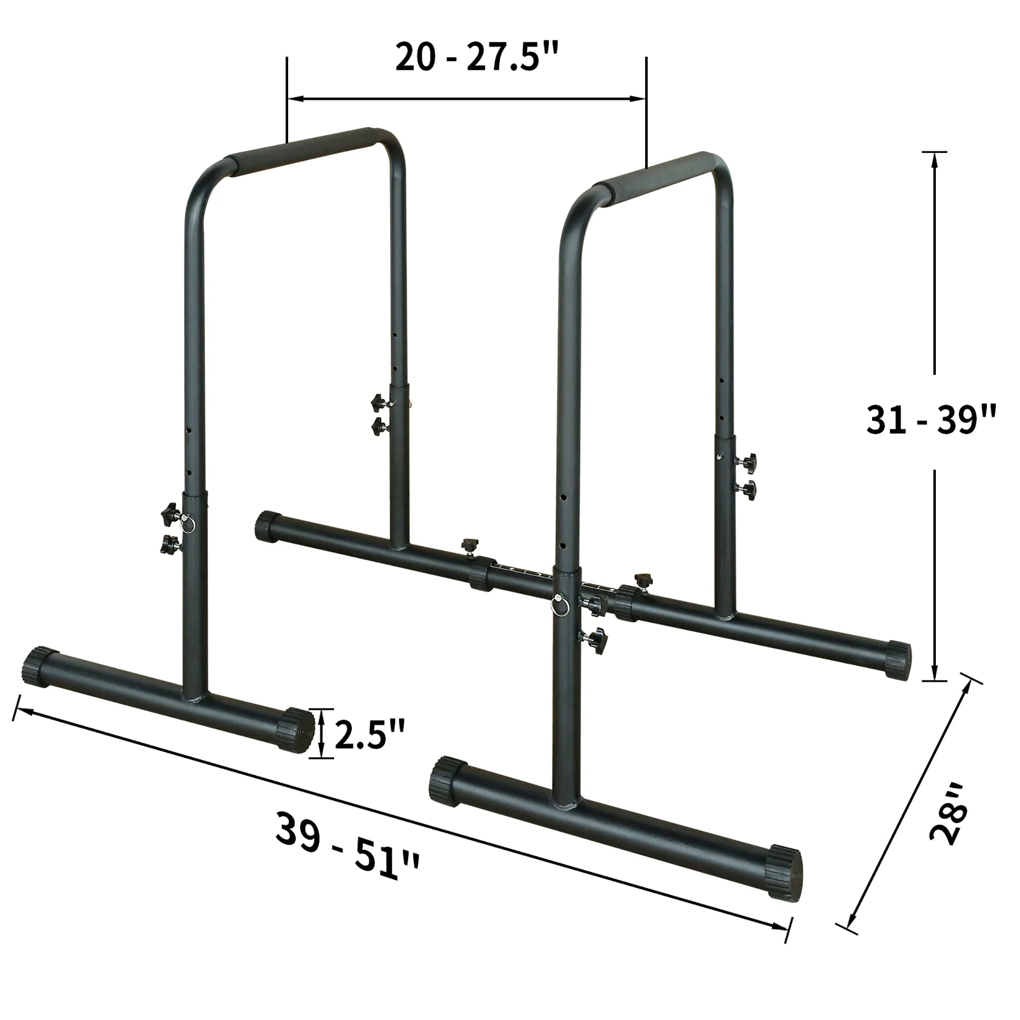 Parallel Bars, Adjustable Height, Heavy-Duty Steel - Image 3