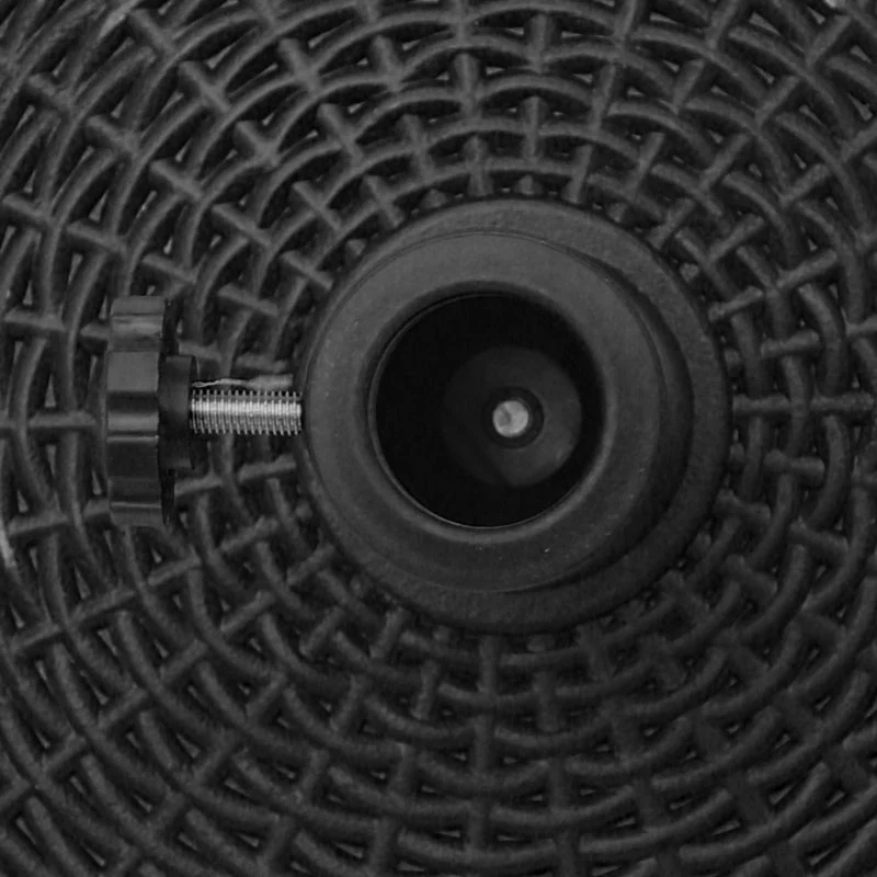 Parasol Base 25kg Rattan Look Wheels for Ø38/48mm Umbrellas, Resin & Metal - Image 8