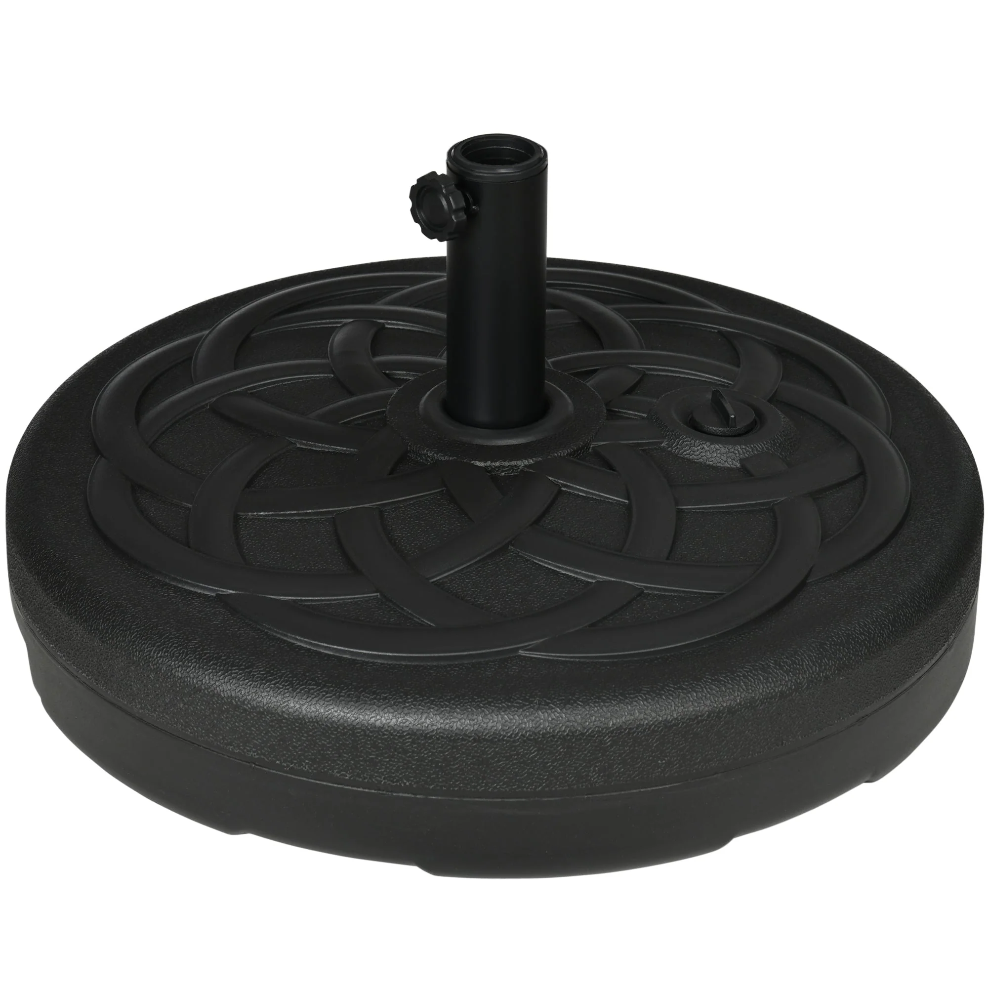 Parasol Base Round Fillable up to 35kg Stand Ø38/48mm Black - Image 2
