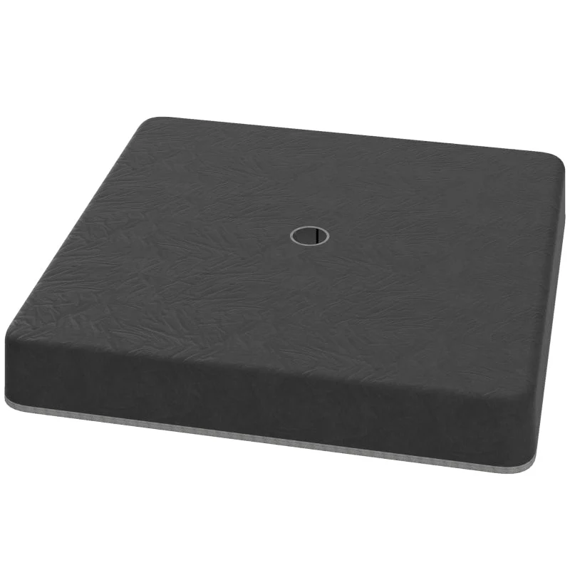 Parasol Base Weights, Waterproof Sand Fillable, Black Plastic - Image 2