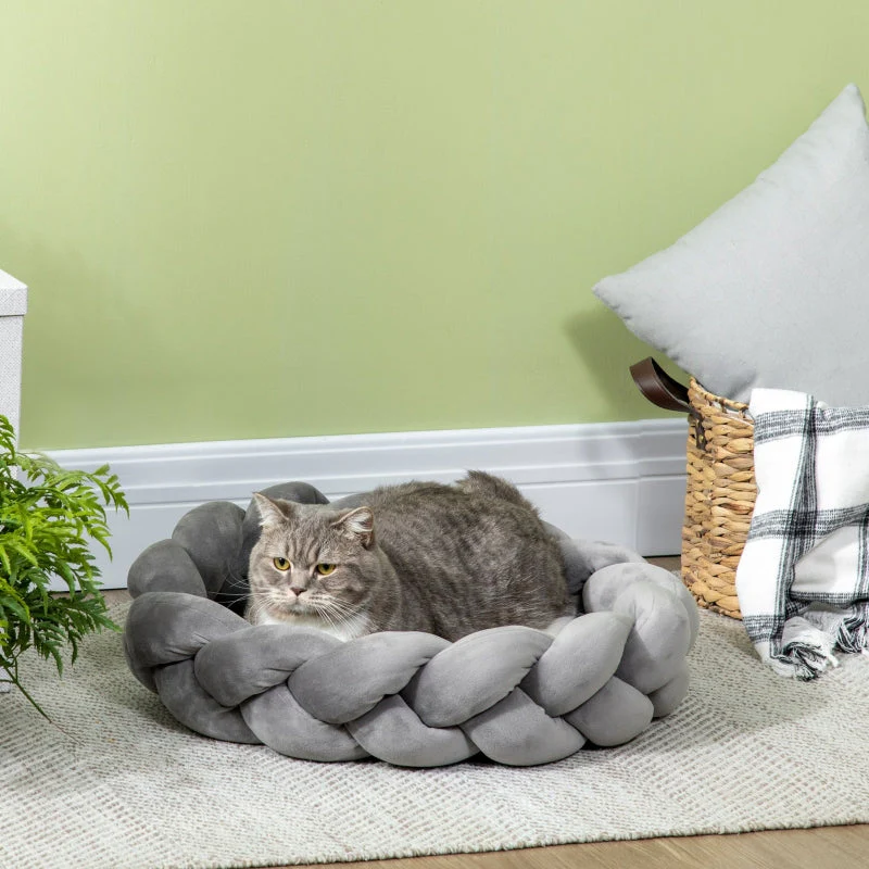 Pet Bed with Cushion, Washable, Grey - Image 6