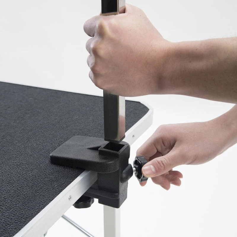 Pet Grooming Table, Foldable with Arm, Rubberized Surface - Image 7