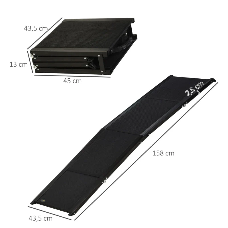 Pet Ramp, Foldable, Non-Slip for Dogs, Black - Image 3