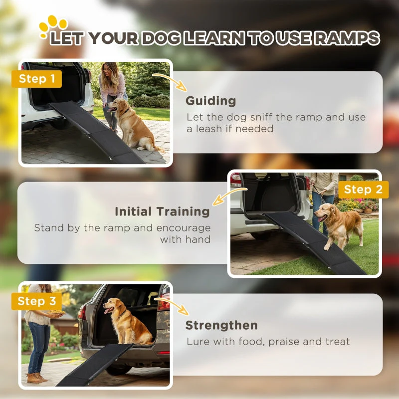 Pet Ramp, Foldable, Non-Slip for Dogs, Black - Image 8