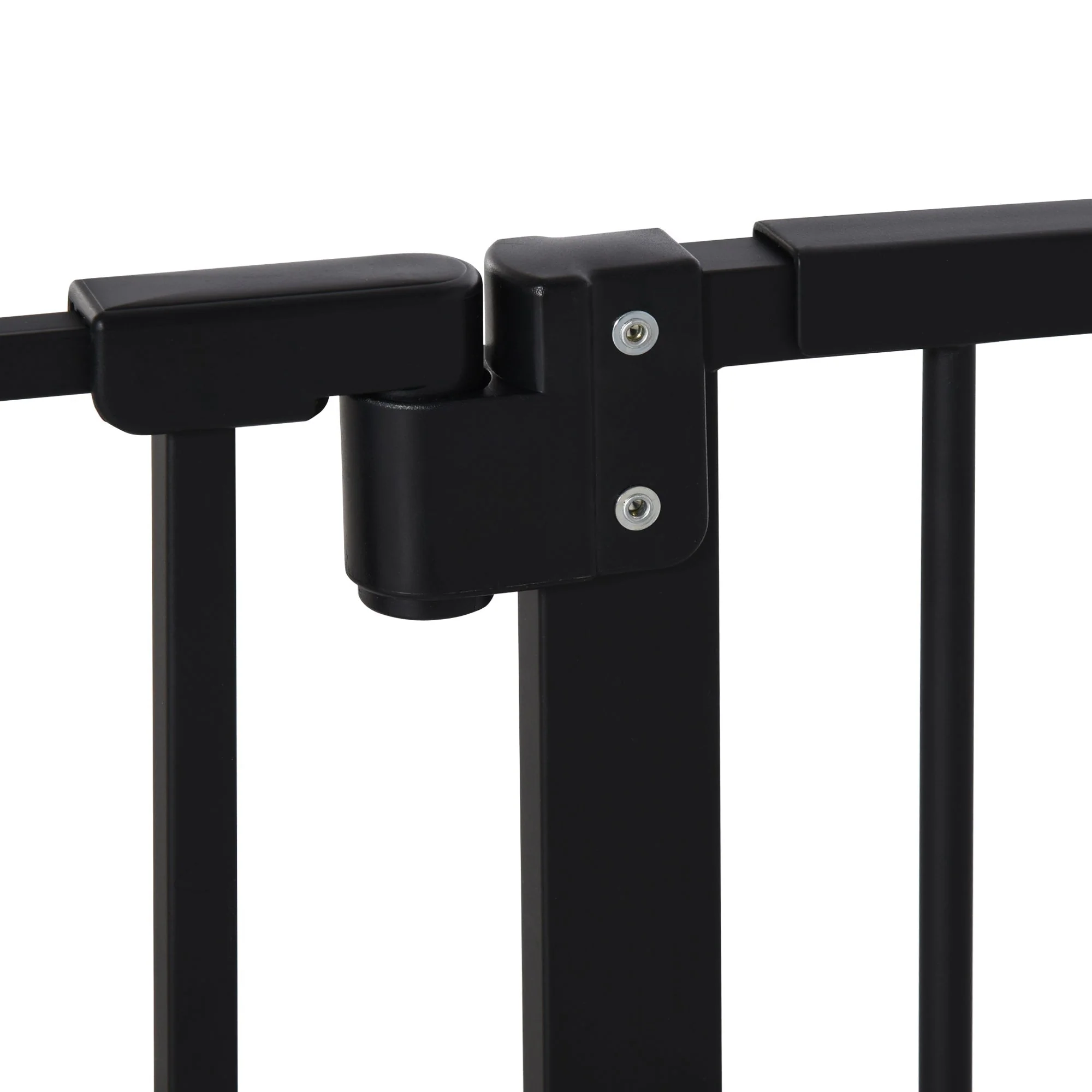 Pet Safety Gate, No Drilling Stair Gate, Metal Plastic, Black - Image 7