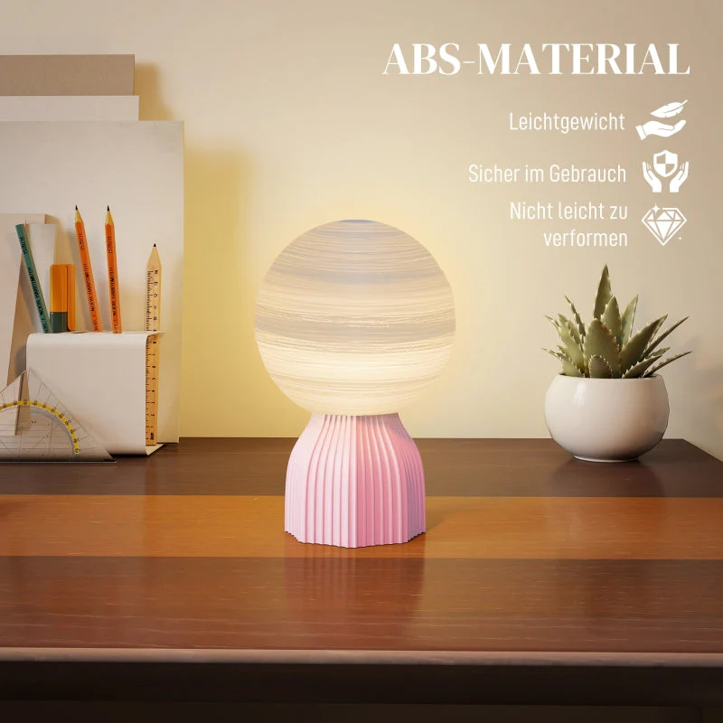 Planetary Table Lamp Set, 3 Colors USB Plastic, White - Image 6