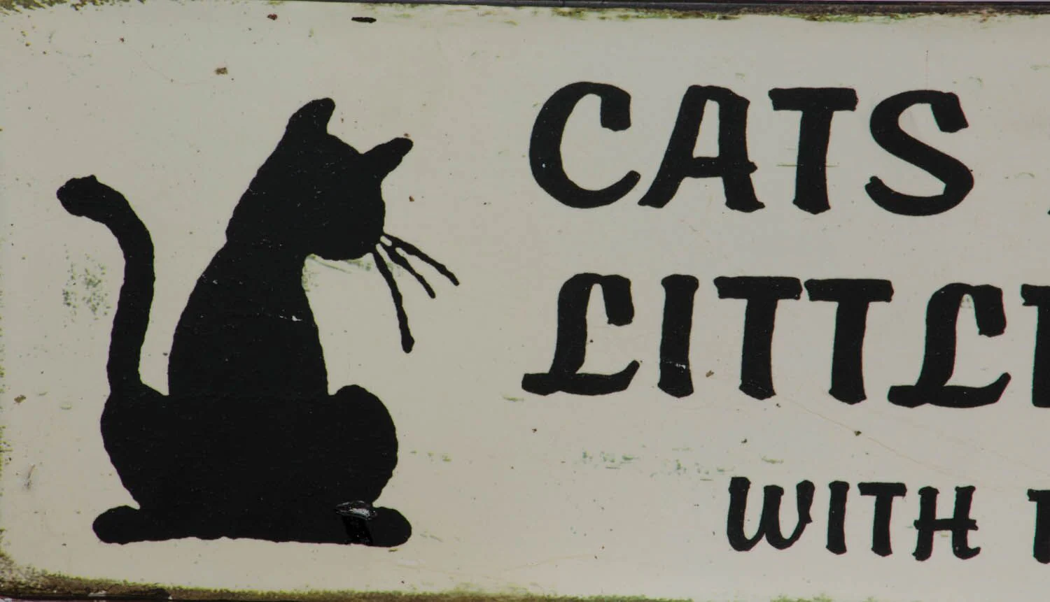 Plaque - Cats Are Just Little People - Metal - Image 2