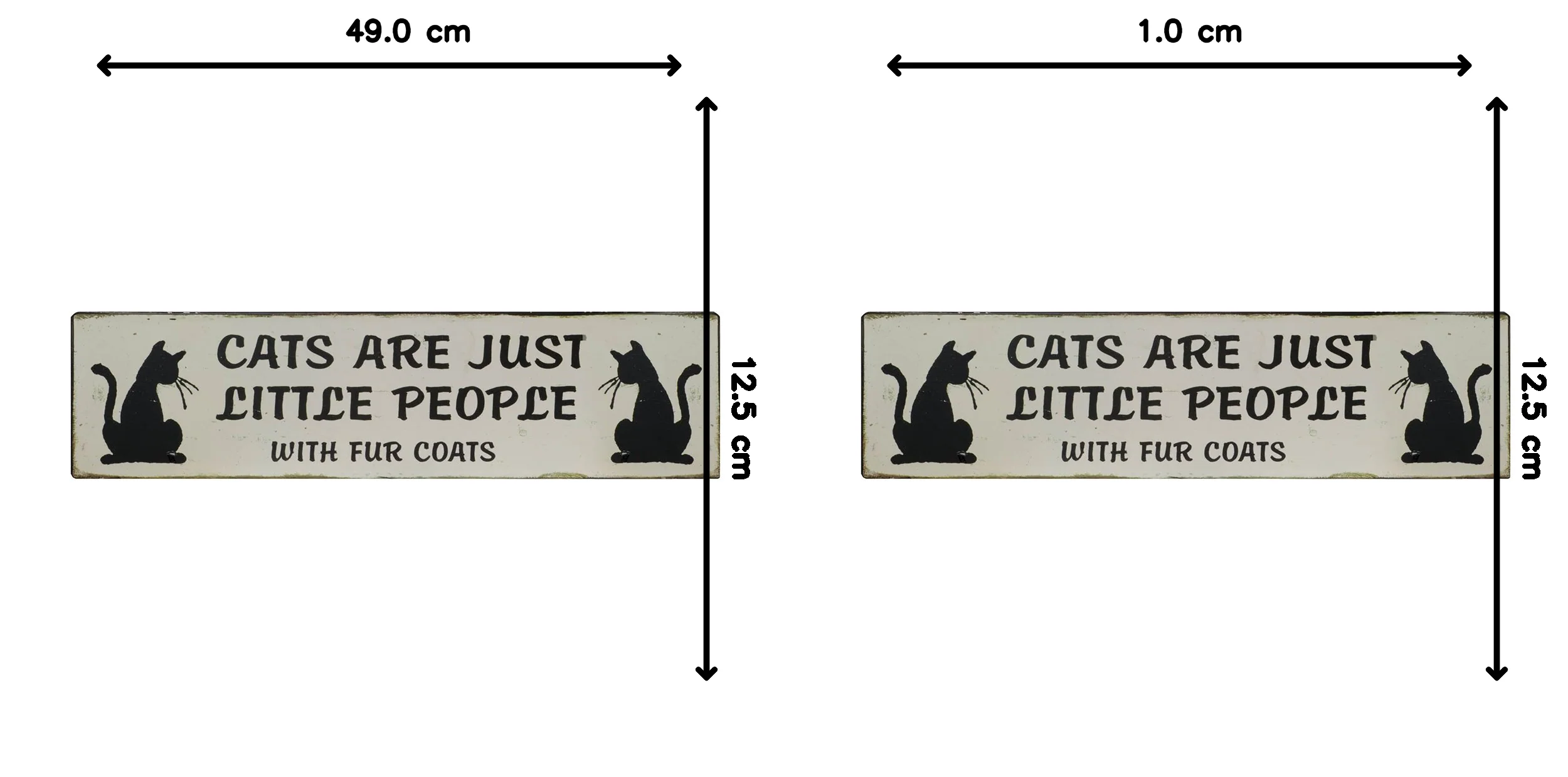 Plaque - Cats Are Just Little People - Metal - Image 4