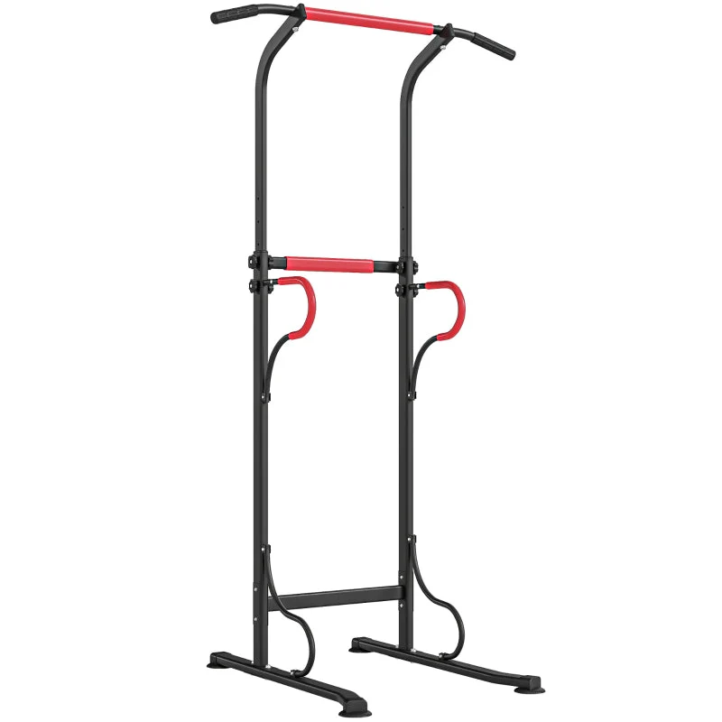 Power Tower Dip Station Height-Adjustable Pull-up Bar Suction Cups - Image 2