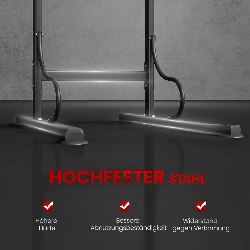 Power Tower Dip Station Height-Adjustable Pull-up Bar Suction Cups - Image 4
