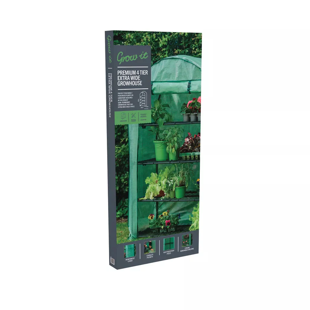 Premium 4 Tier Wide Growhouse