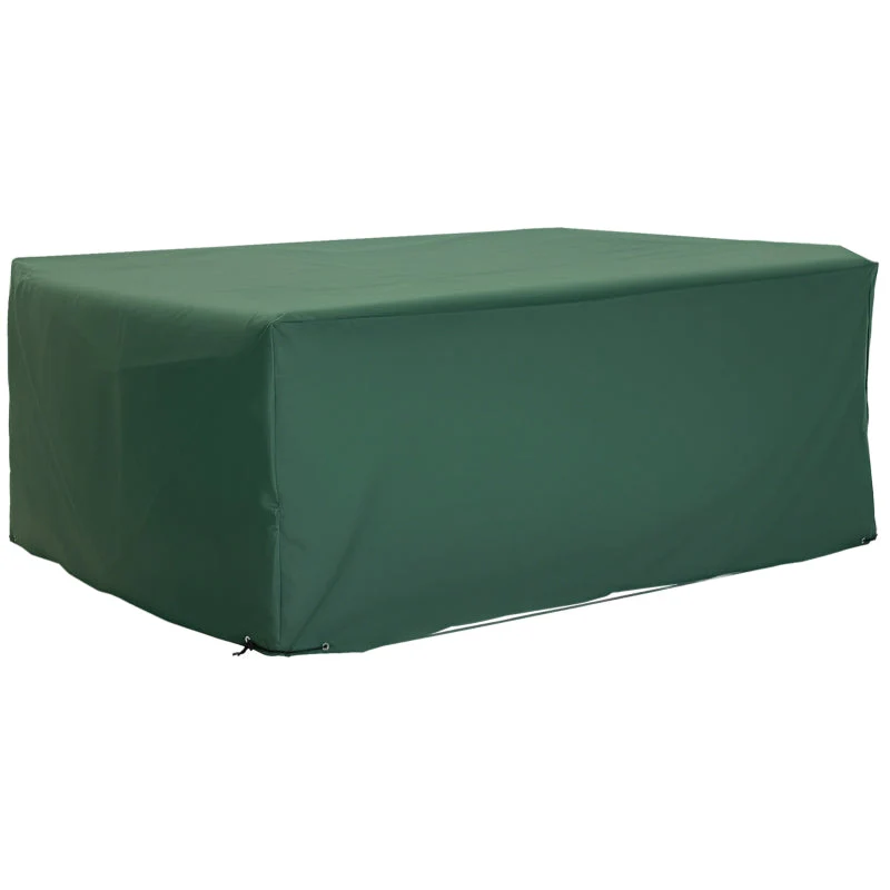 Protective Cover 210x140x80cm Garden Furniture 600D Oxford Fabric, Green - Image 2