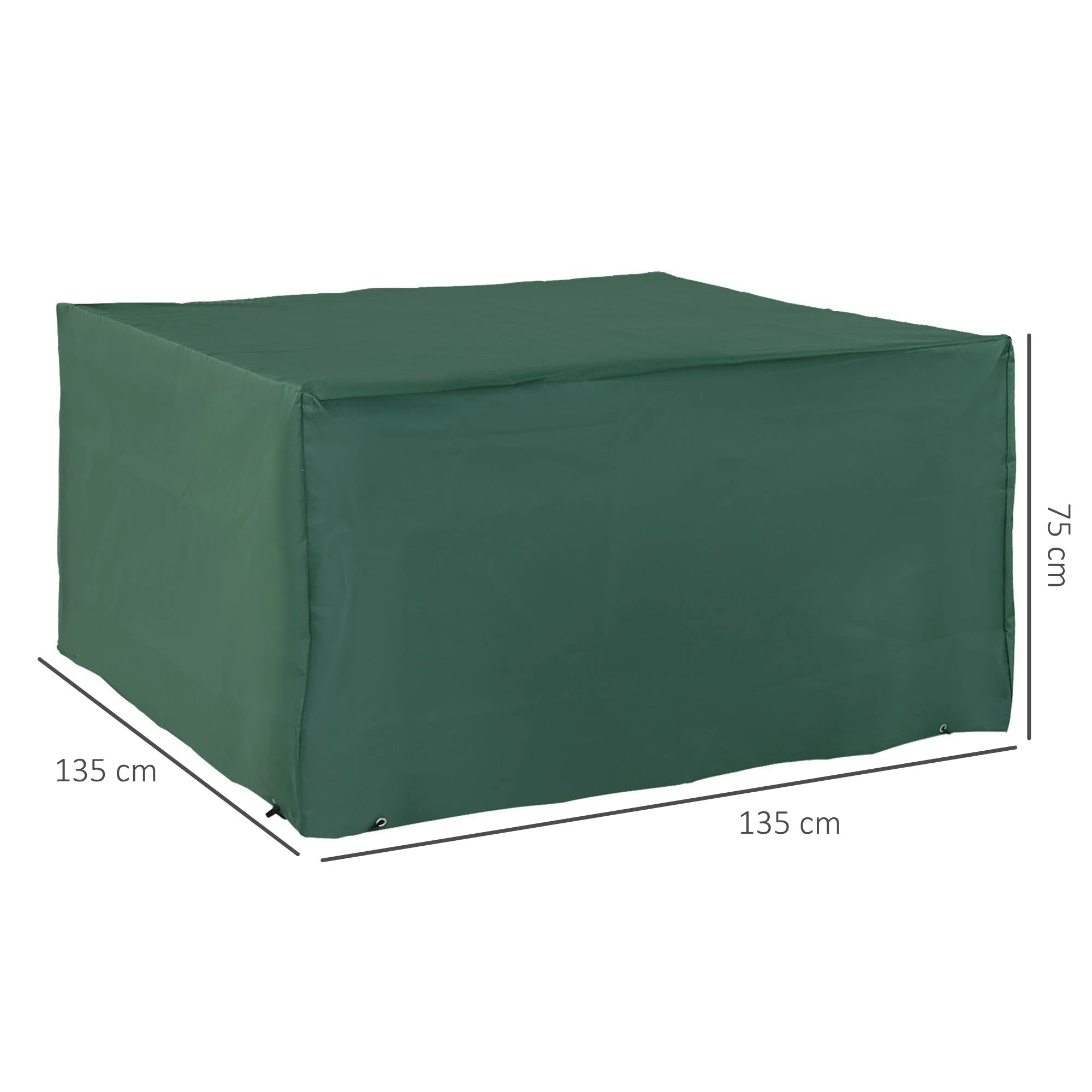Protective Cover, Garden Furniture 600D Oxford, Green - Image 9