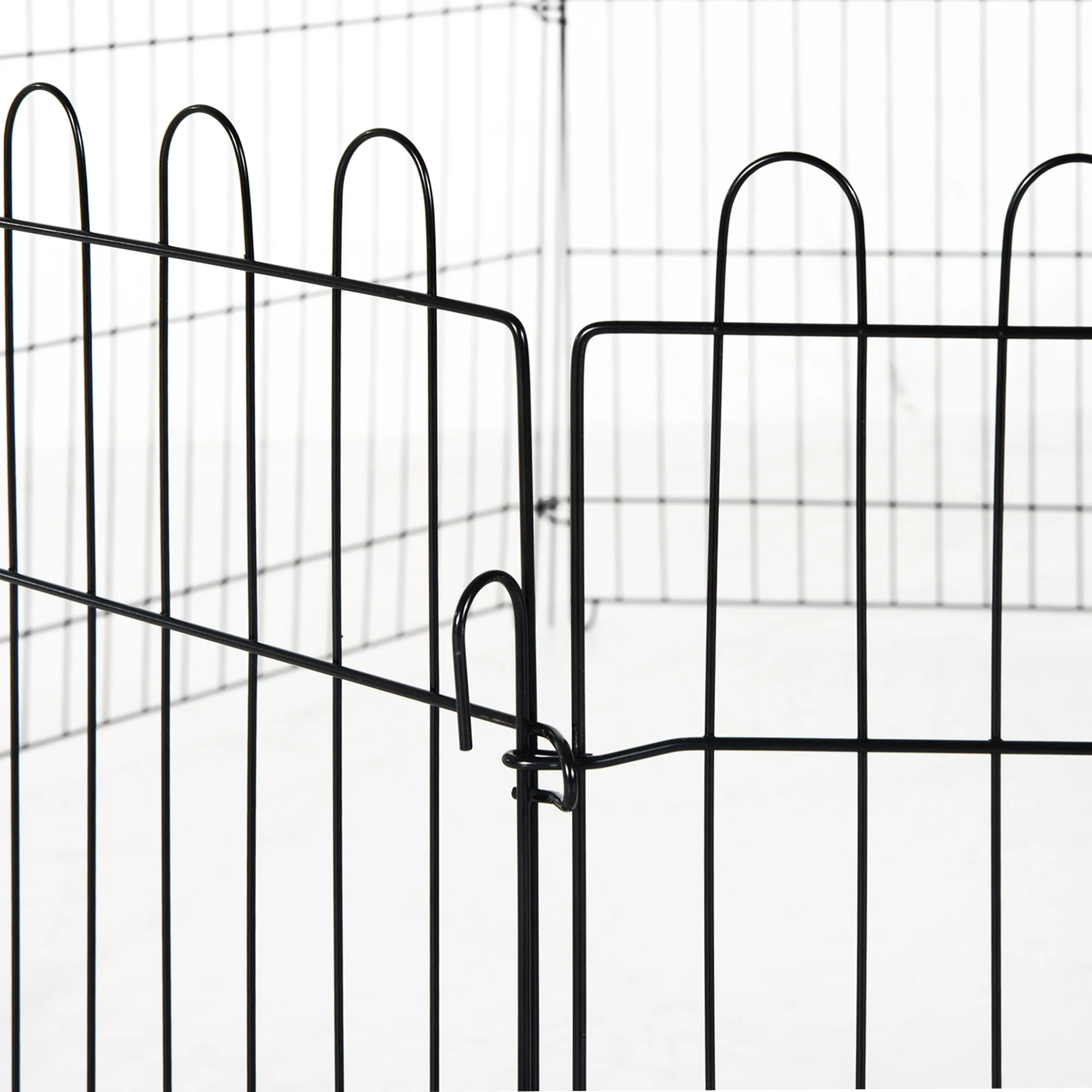 Puppy Run, Flexible Fence Playpen, 5 Sizes, Metal - Image 8