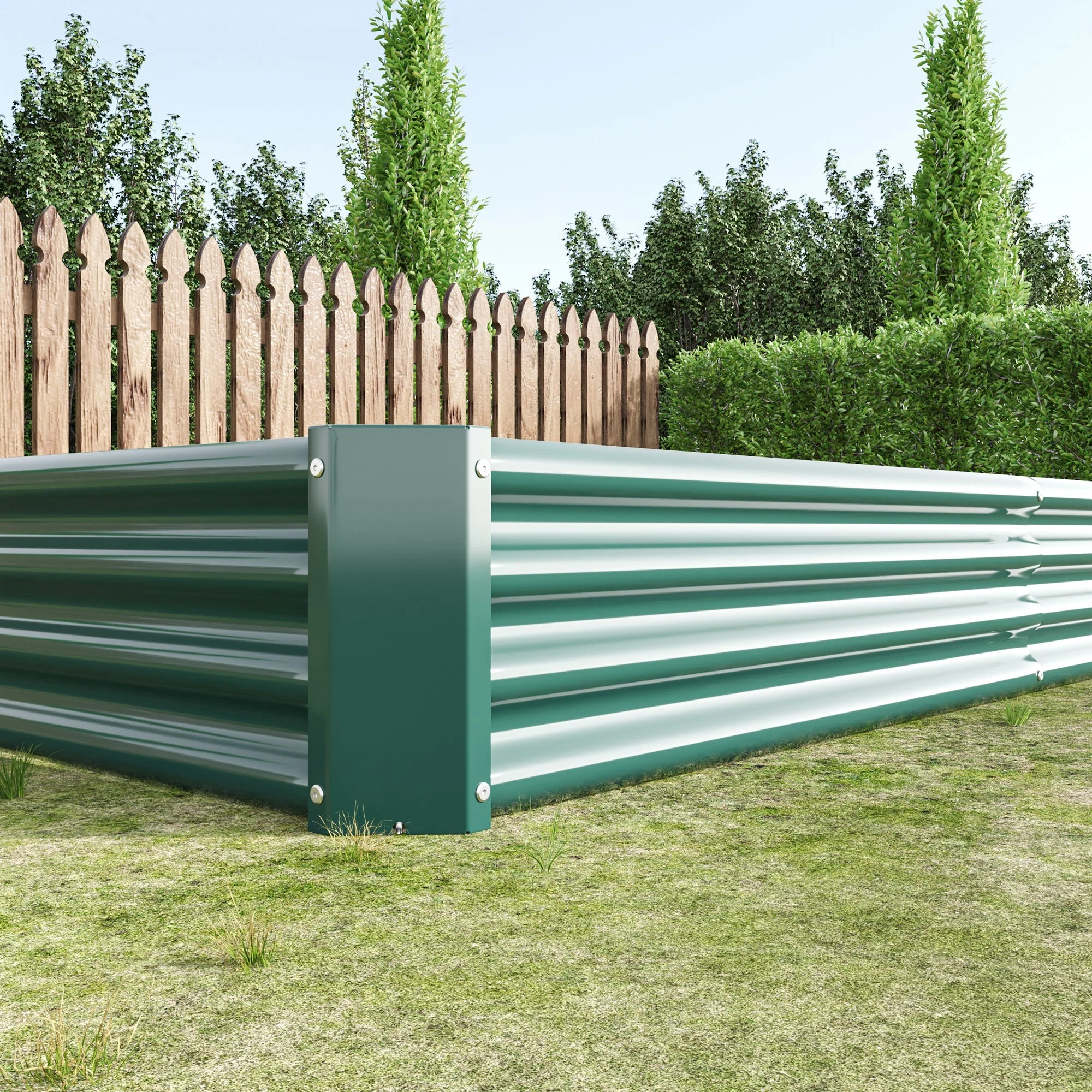 Raised Bed, Metal Plant Garden Bed made of Sheet Steel, Anthracite - Image 10