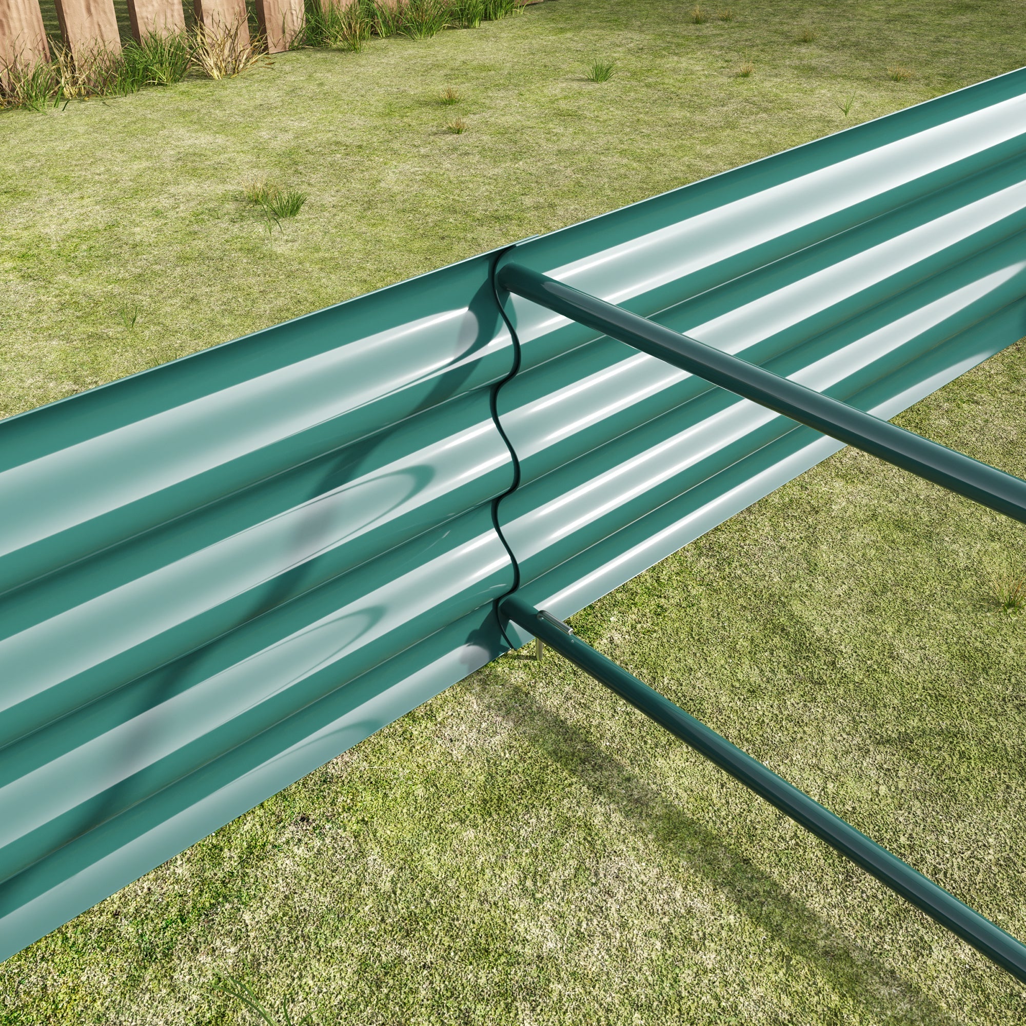 Raised Bed, Metal Plant Garden Bed made of Sheet Steel, Anthracite - Image 7