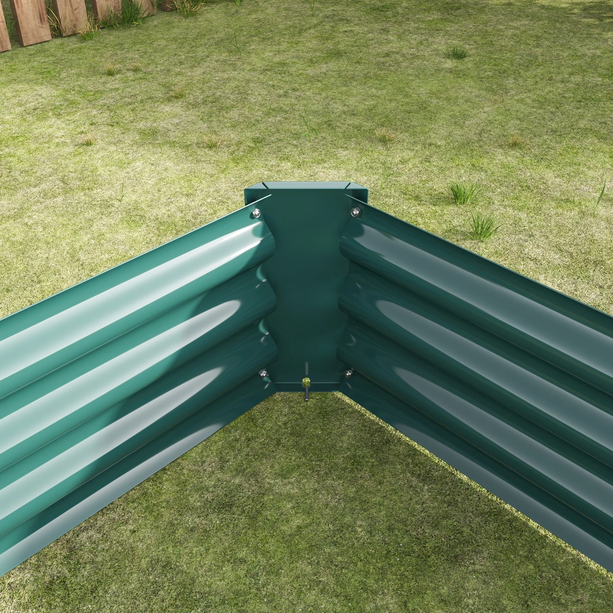 Raised Bed, Metal Plant Garden Bed made of Sheet Steel, Anthracite - Image 8