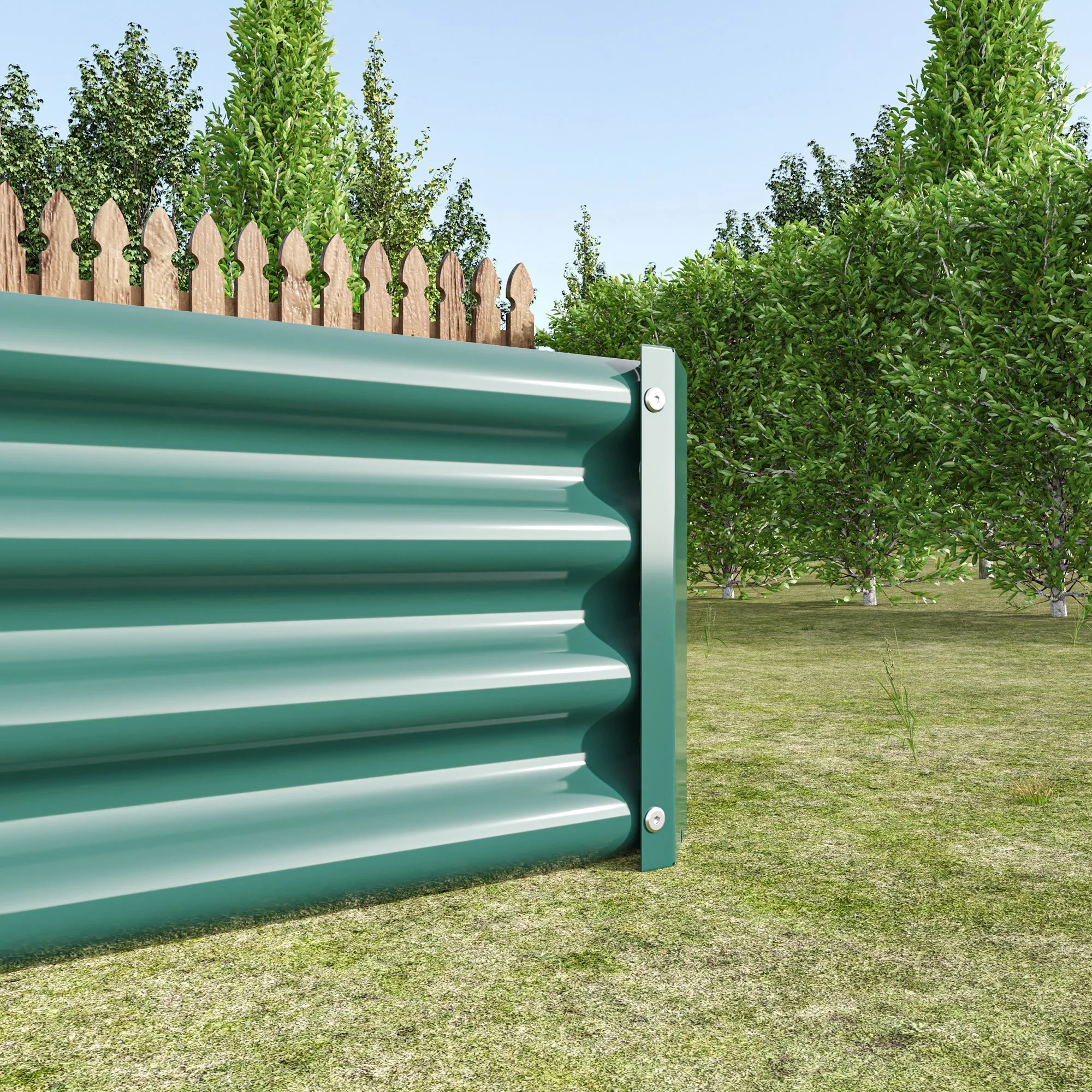 Raised Bed, Metal Plant Garden Bed made of Sheet Steel, Anthracite - Image 9