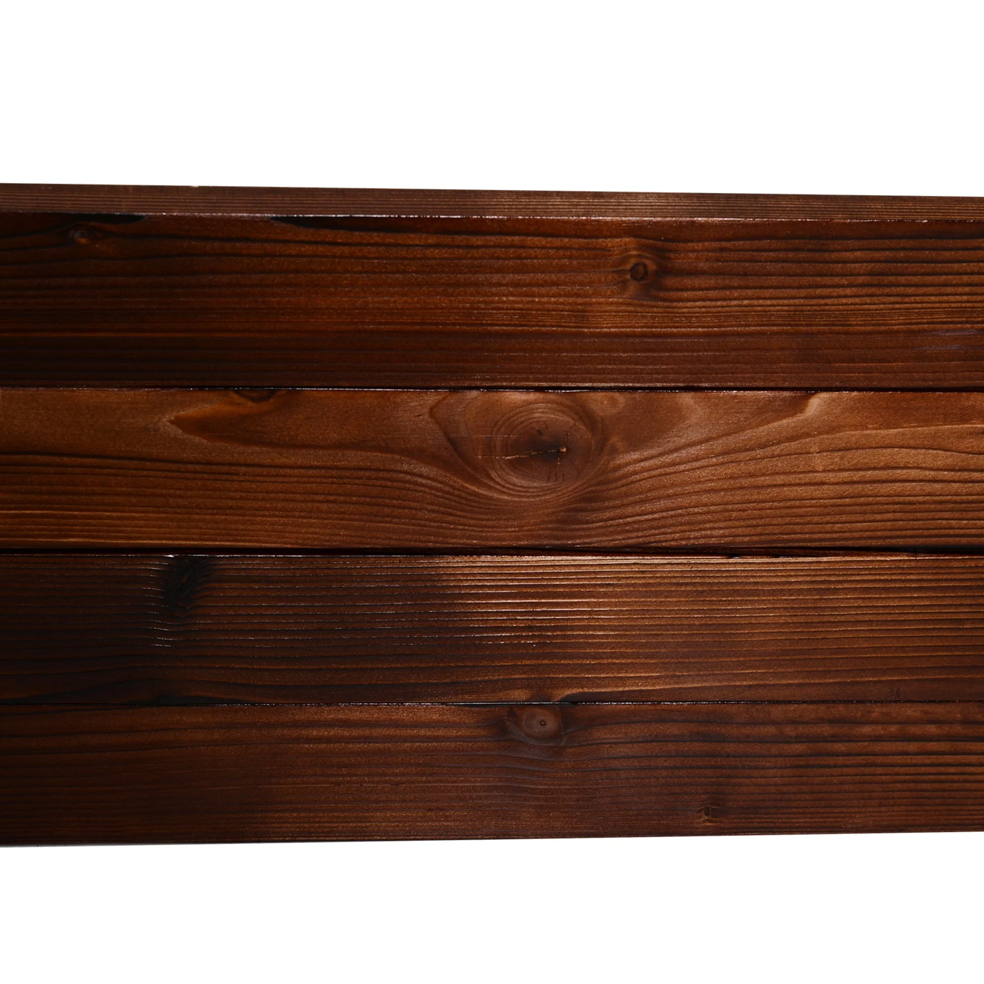 Raised Bed Planter Box, Vegetable Herb Solid Wood, Dark Brown - Image 8