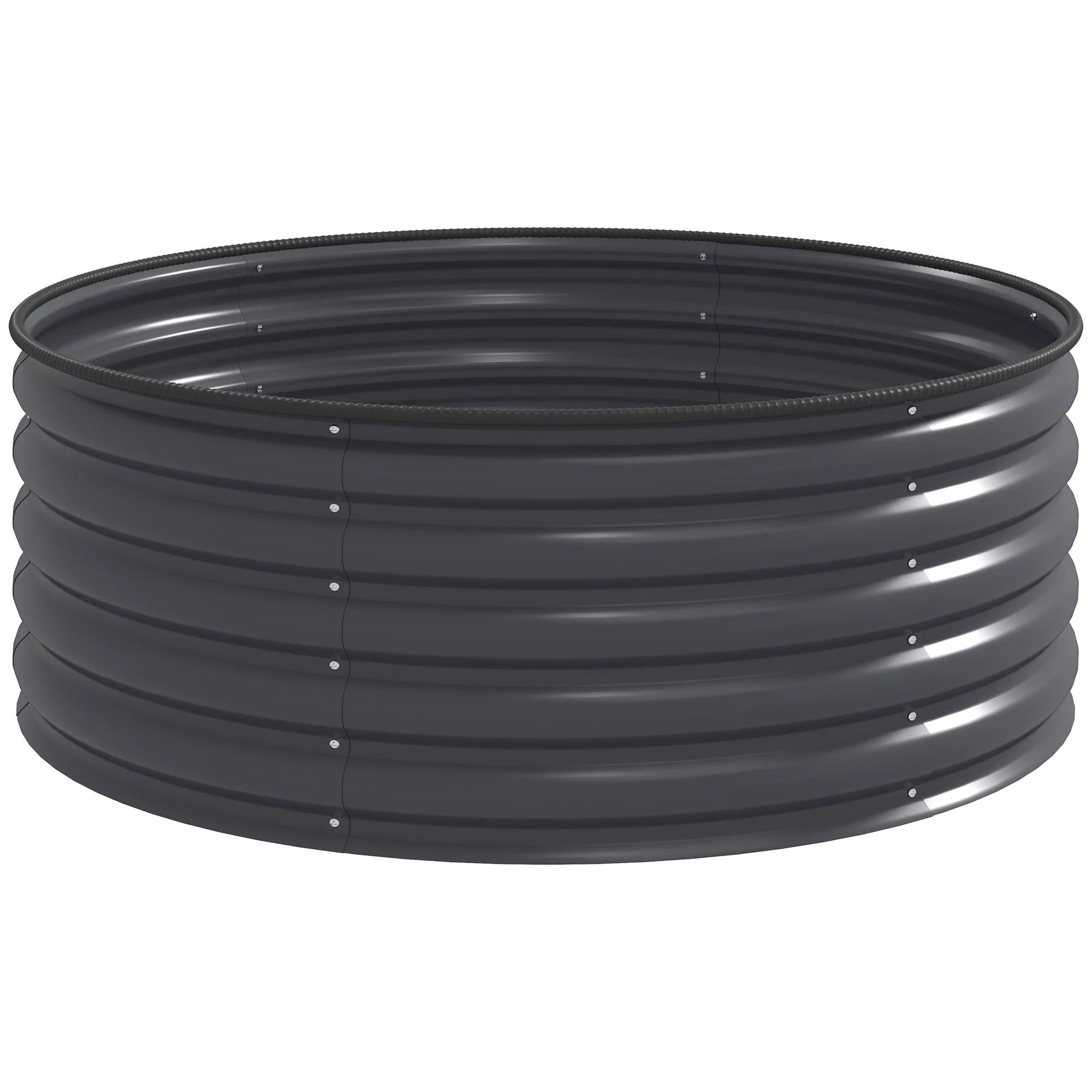 Raised Bed, Stackable Planter 120x120x43cm, Steel - Image 2