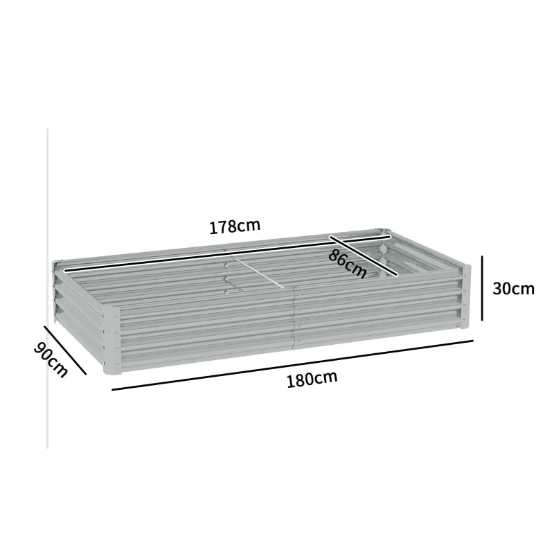 Raised Bed, Weather-Resistant Cold Frame Garden Planter, Steel - Image 3