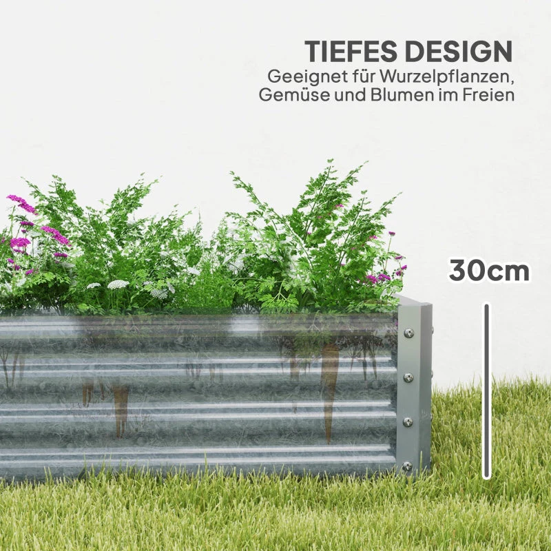 Raised Bed, Weather-Resistant Cold Frame Garden Planter, Steel - Image 4