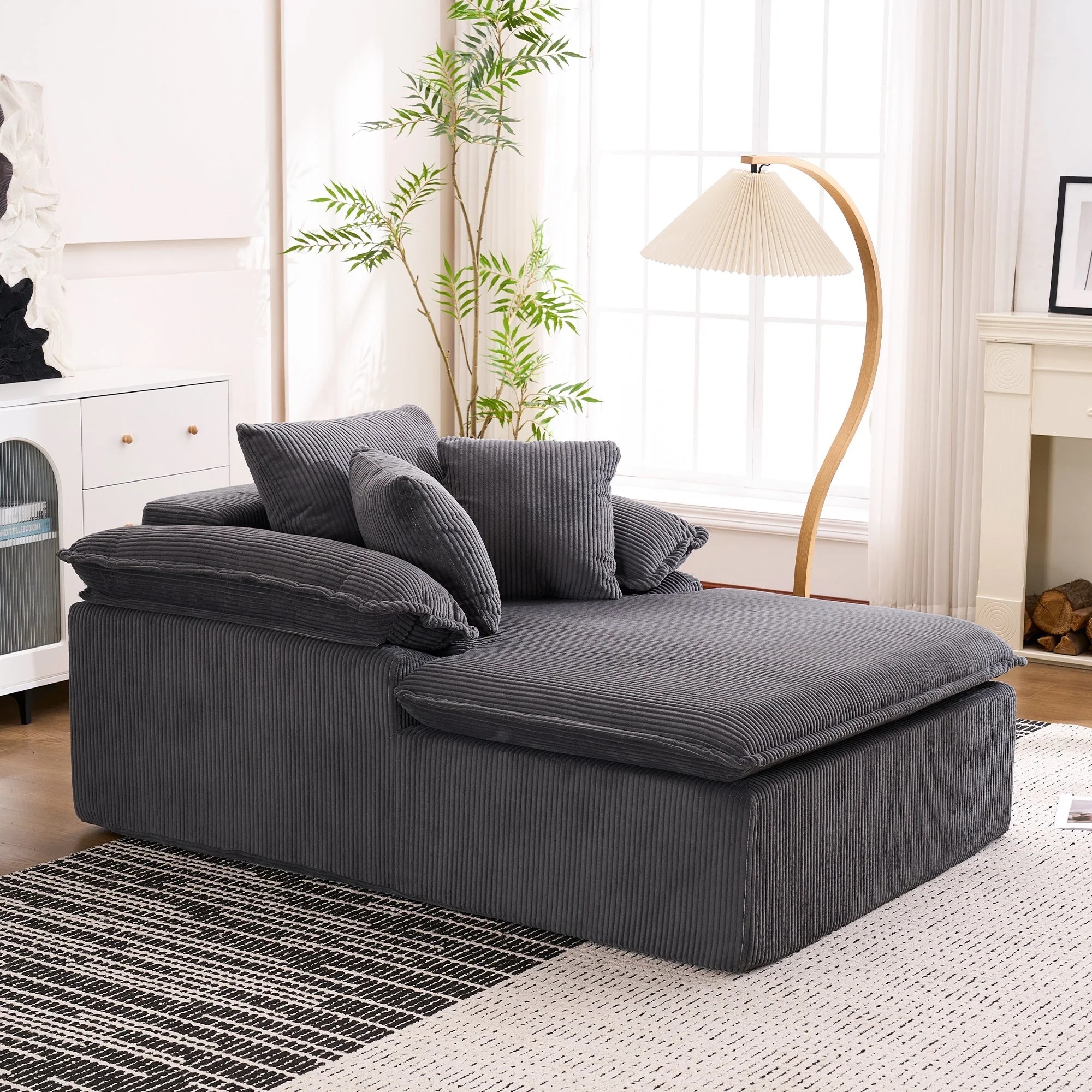 Reclining Sofa Frameless Wide Armrests 46cm High - Image 9