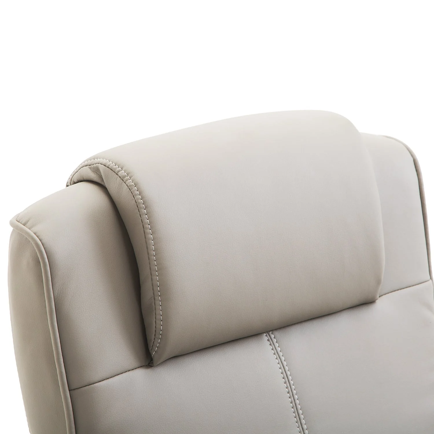 Reclining TV Armchair, 360° Swivel with Footrest, Grey - Image 8
