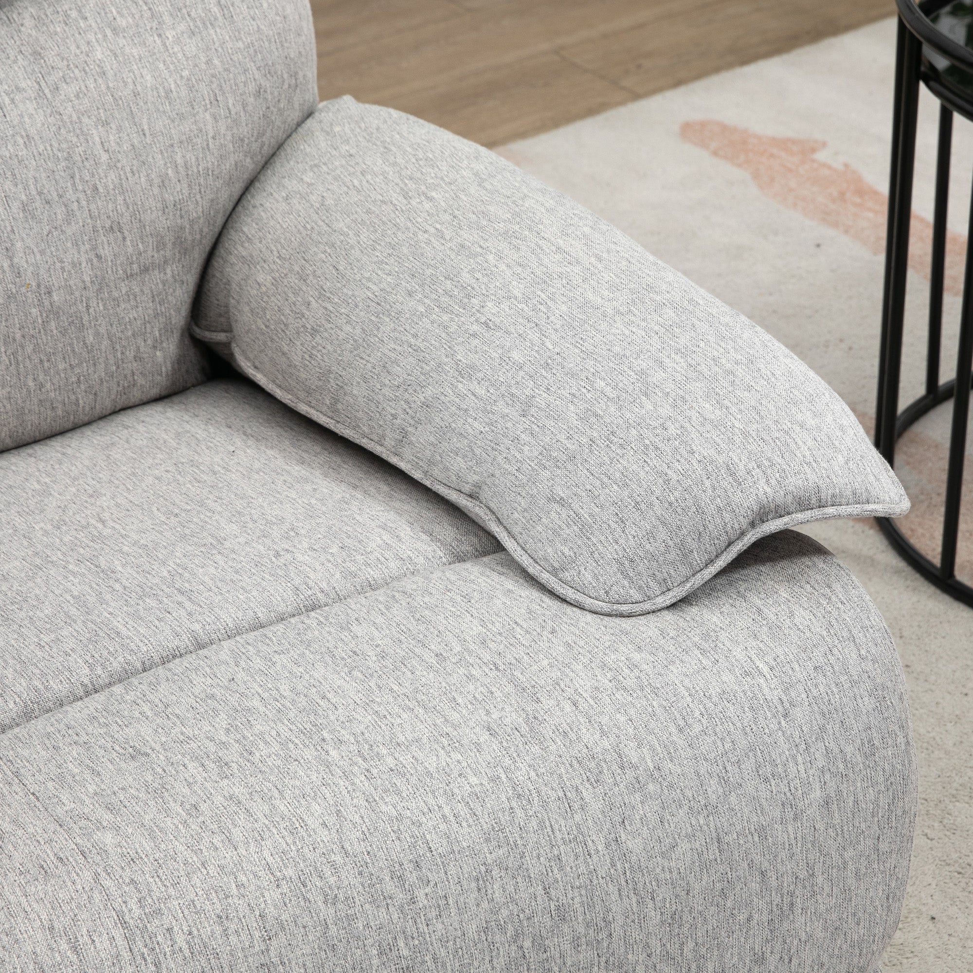 Reclining TV Armchair, Swivel Function Spring Core System Footrest - Image 7