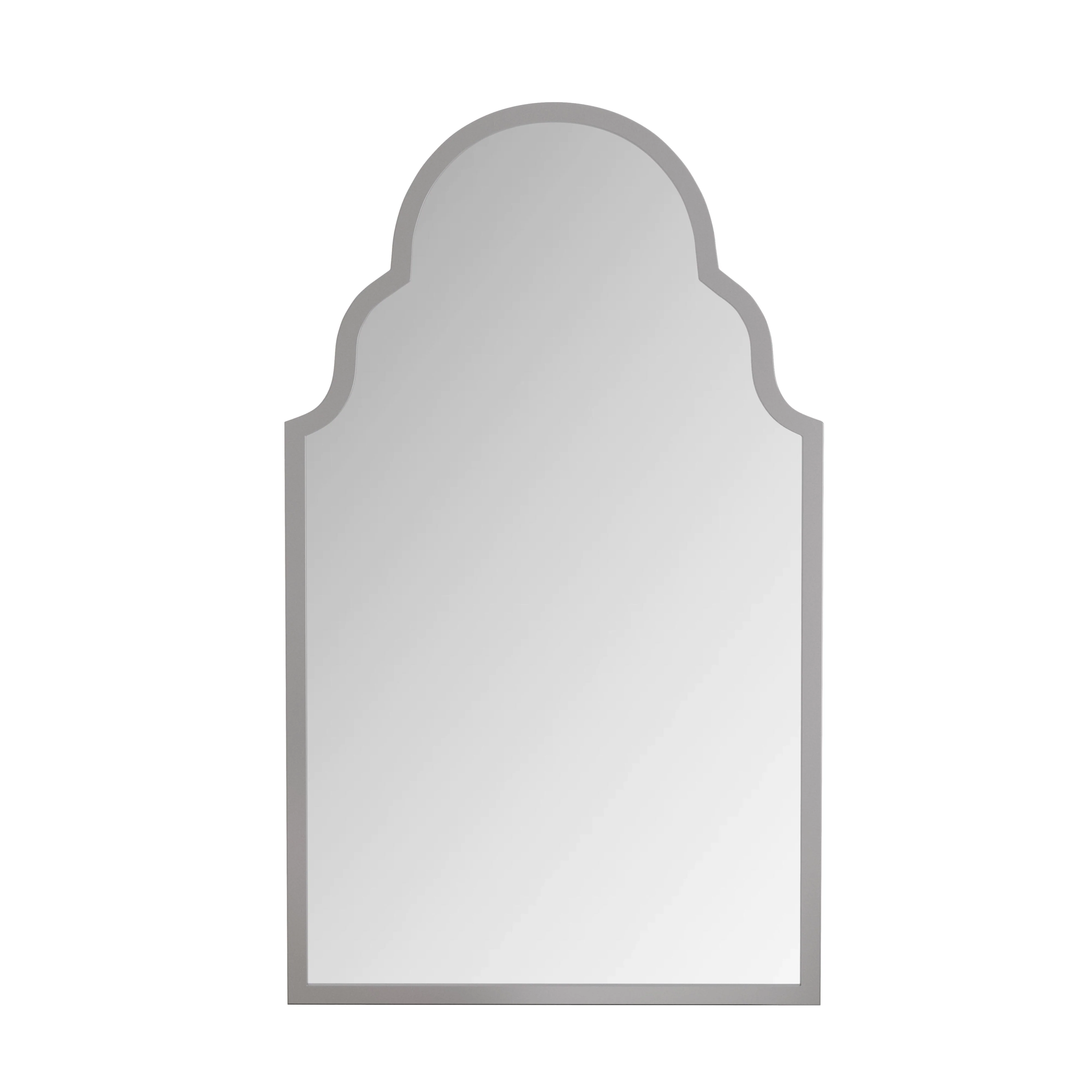 Rectangular Mirror, 61x101CM Wall Mount for Bathroom/Bedroom, Silver Metal Frame - Image 5