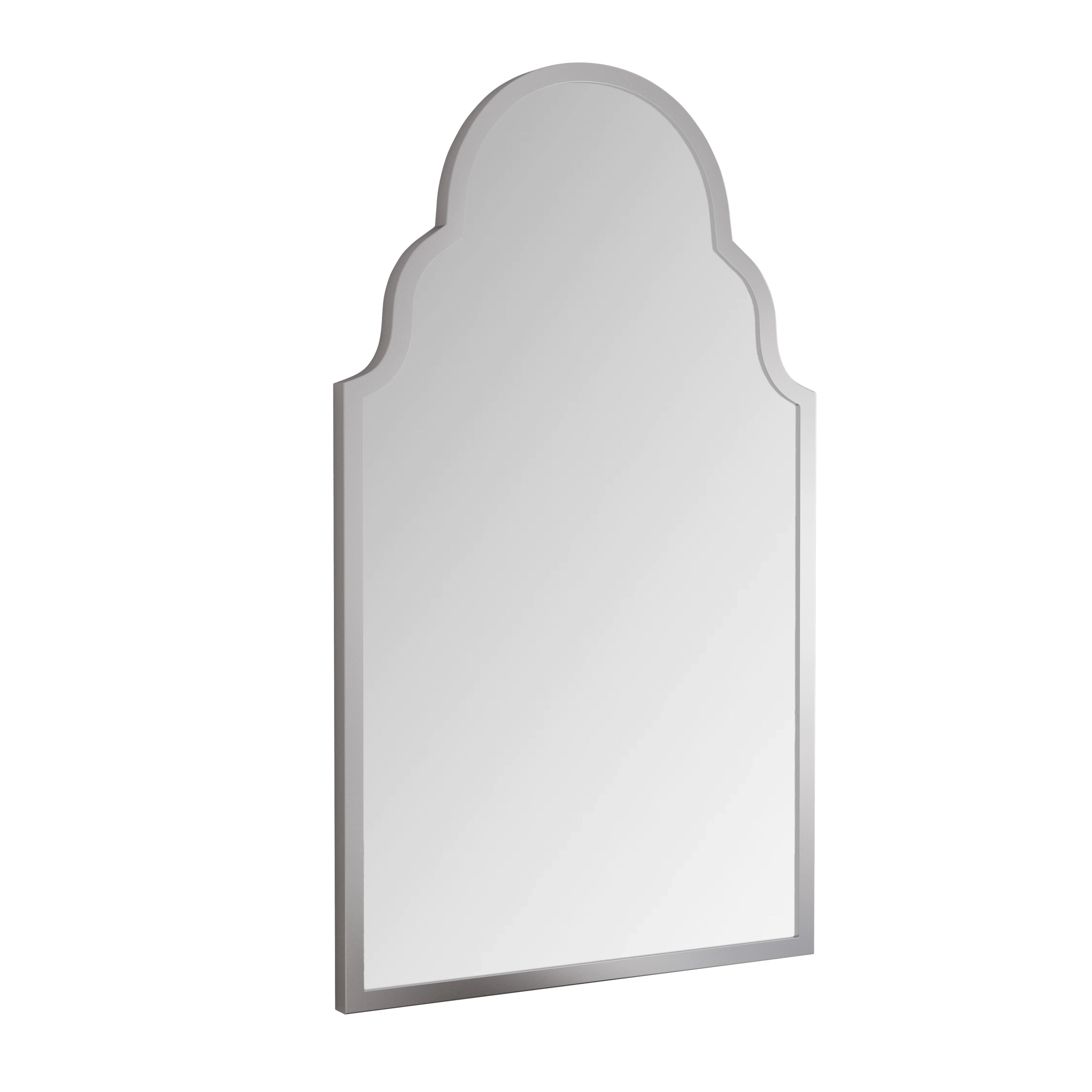 Rectangular Mirror, 61x101CM Wall Mount for Bathroom/Bedroom, Silver Metal Frame - Image 6