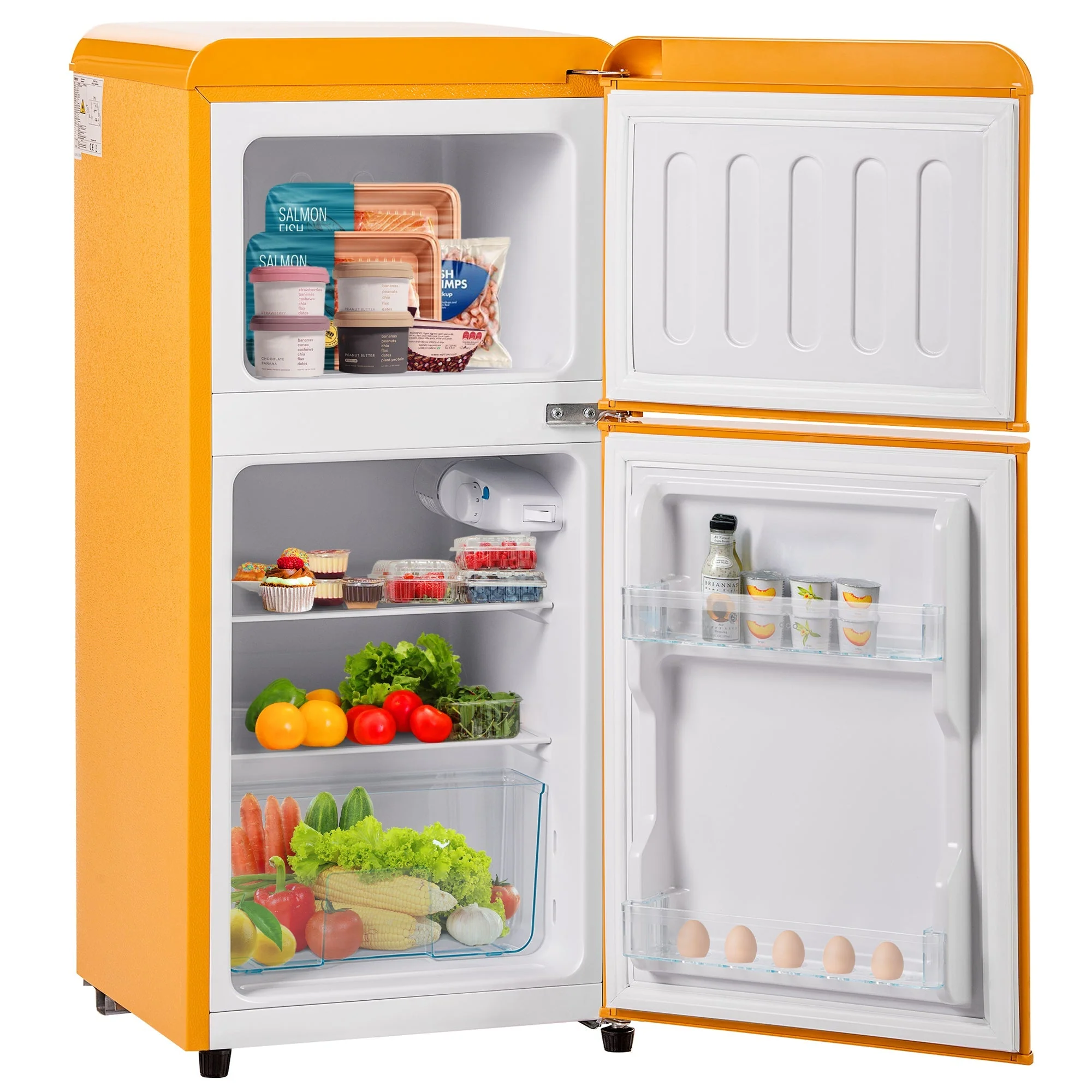 Retro Refrigerator, Freezer Combination, 86.8cm High, 60L Total Volume, Two-Door, E Energy Class - Image 5